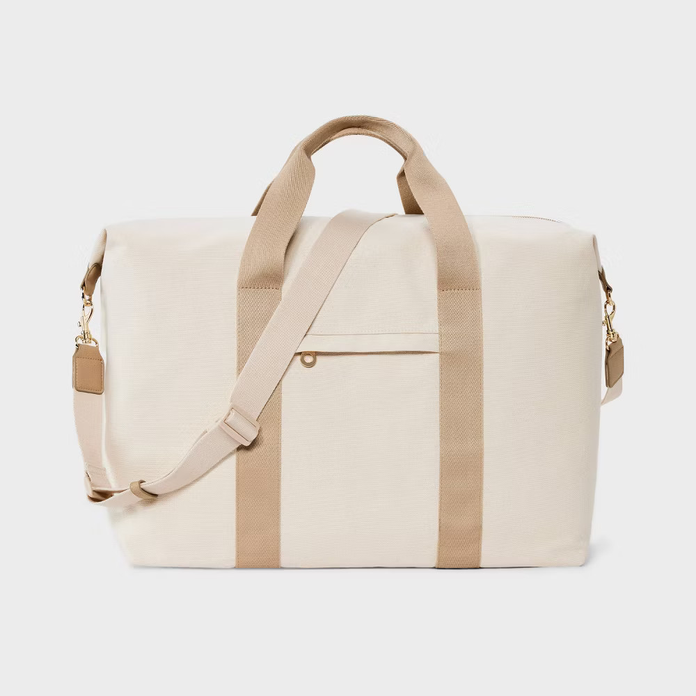 Foundational Weekender Bag – Universal Thread Taupe: Cotton Shell Zip