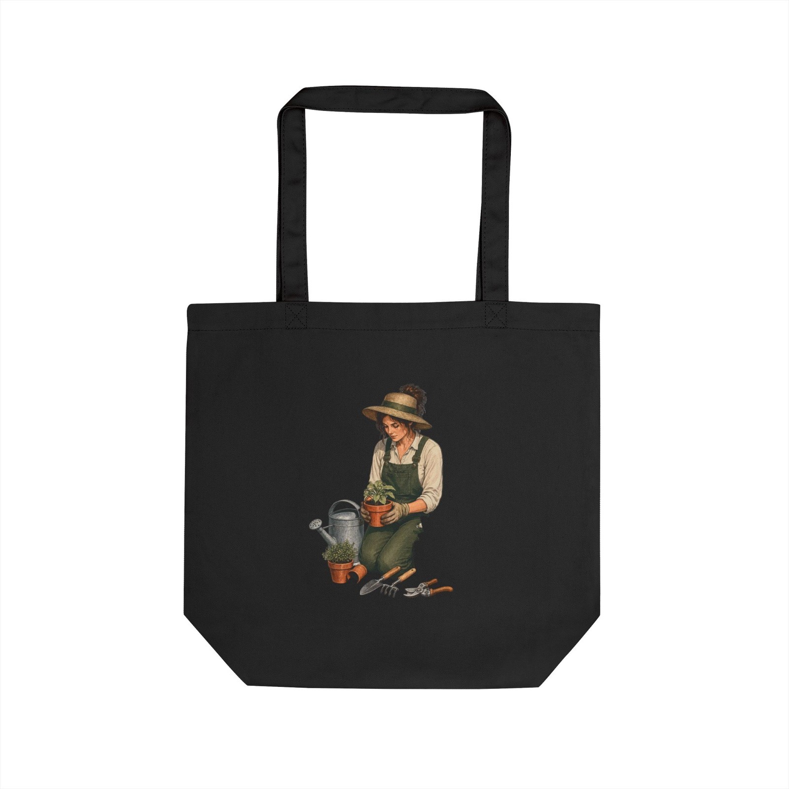 Gardener Badge Eco Tote Bag Plant Lover Reusable Made in USA