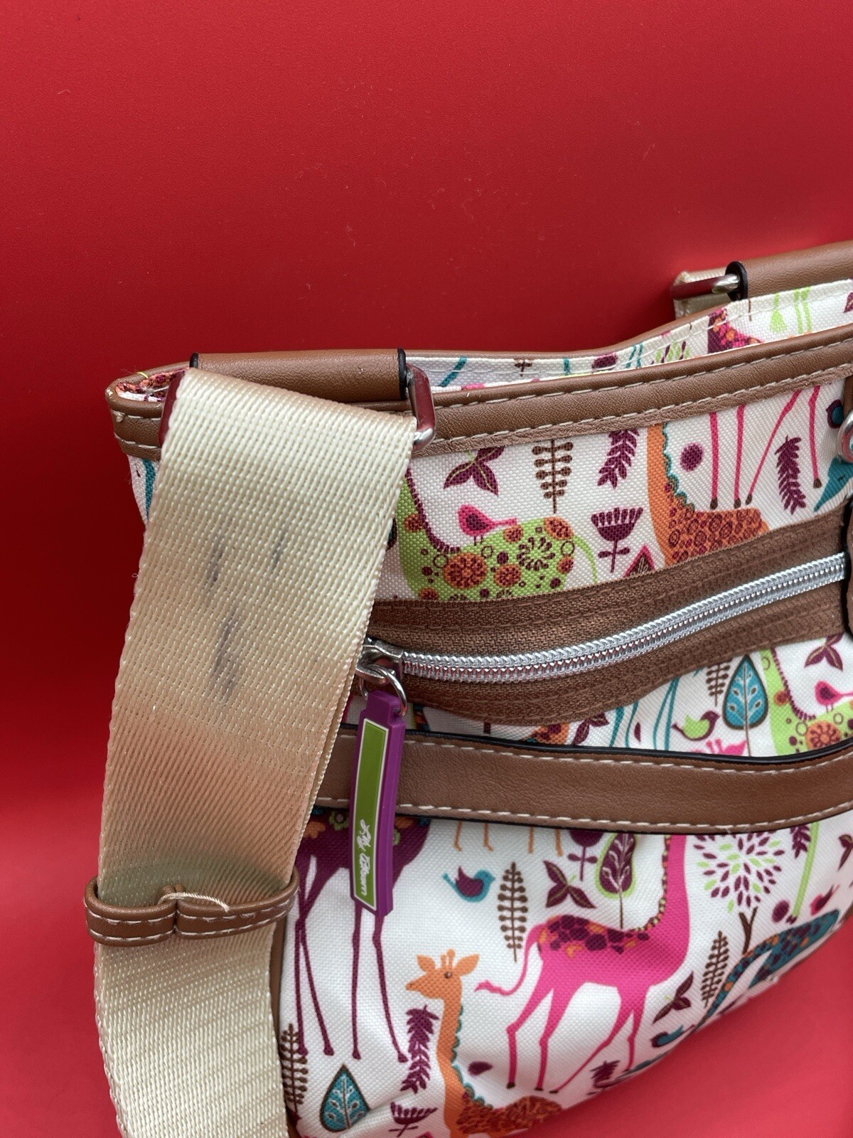 Lily Bloom Crossbody Bag Purse GIRAFFES 🦒 Adjustable Strap