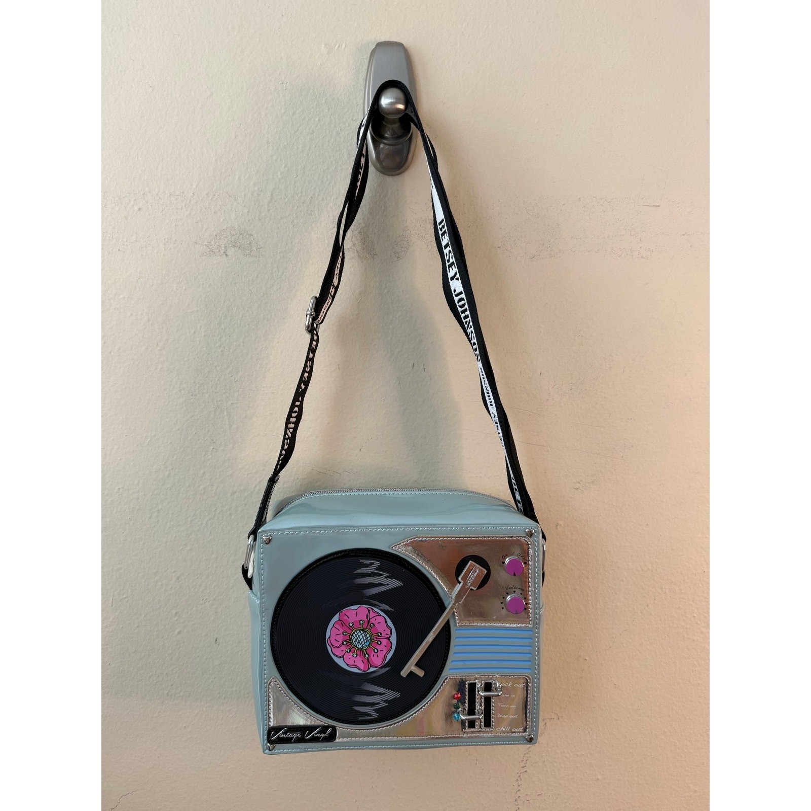 Betsey Johnson “Play it DJ” Record Player Crossbody Bag