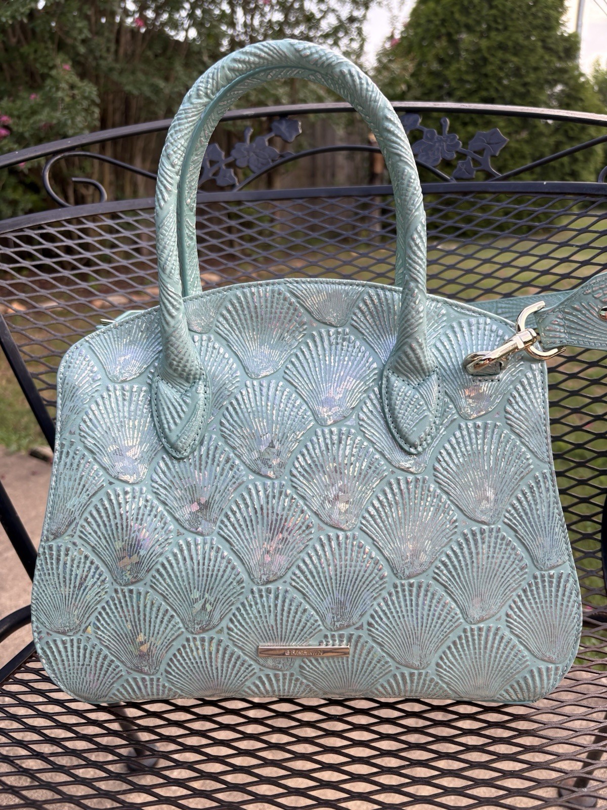 Brahmin Waterfall TIdes Rosetta Shoulder Bag