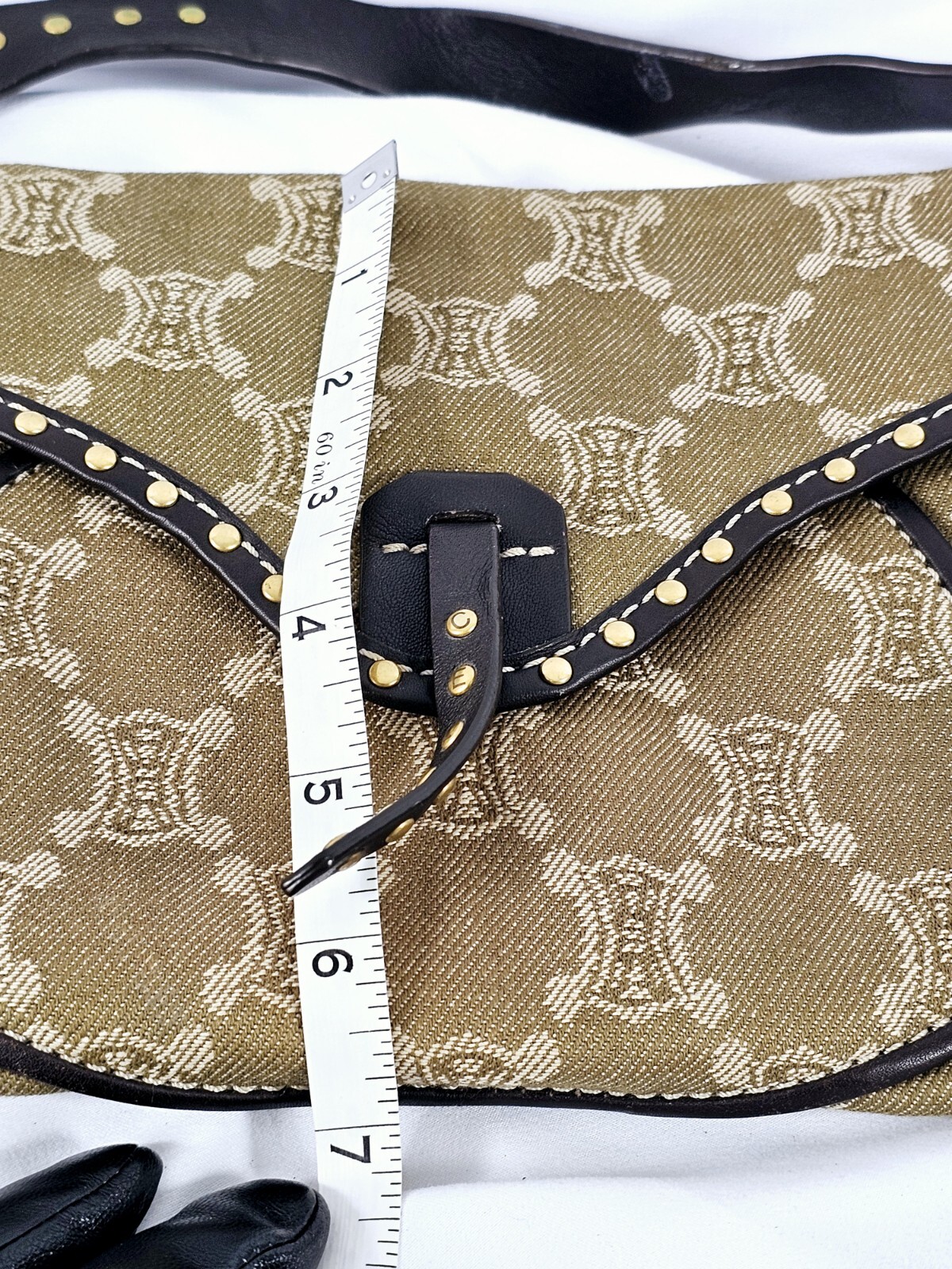 Celine Triomphe Denim Poulbot Bag