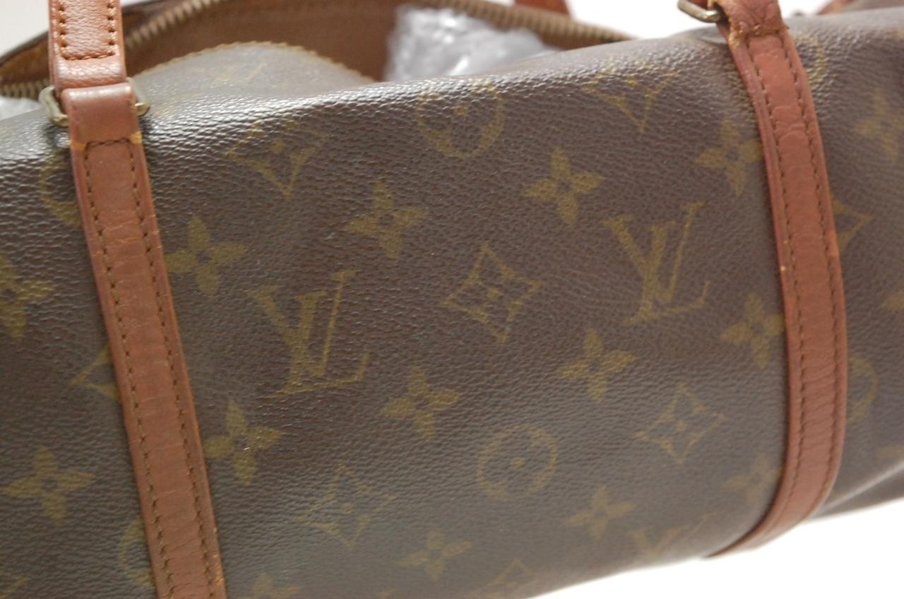 Auth LOUIS VUITTON MONOGRAM PAPILLON 30 HANDBAG PURSE 821 “TORN ZIPPER” 0521a