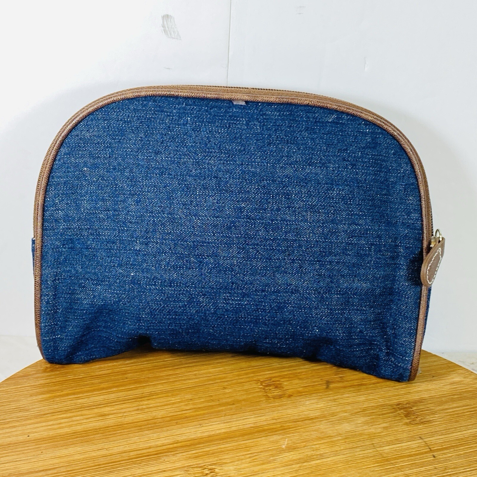 Denim Cosmetics Bag 9”x6”