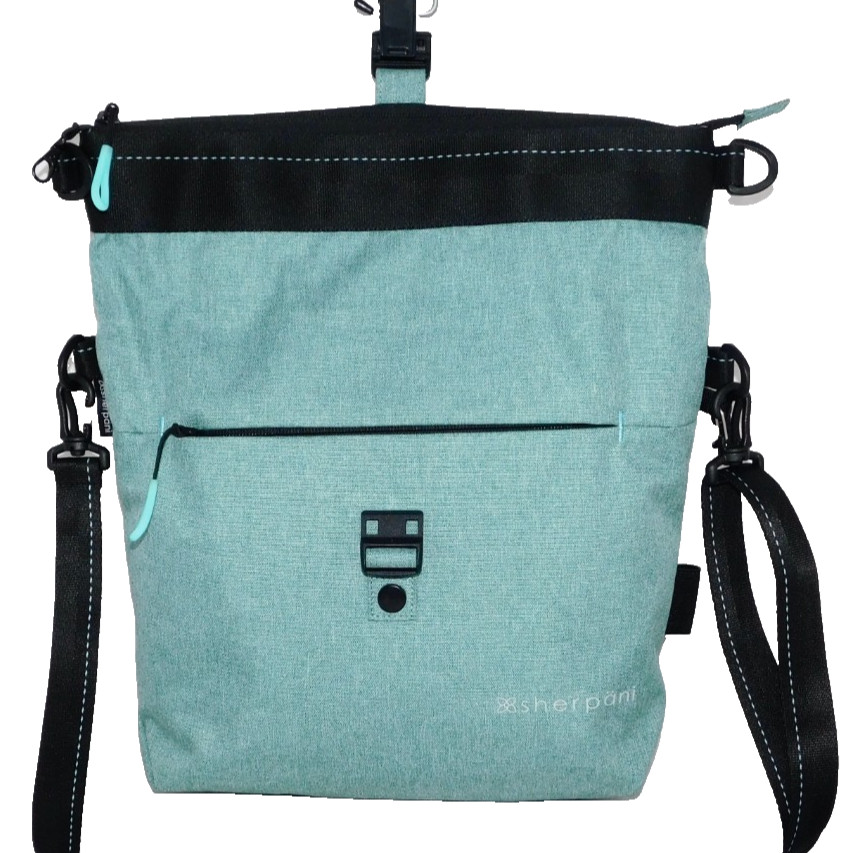 SHERPANI Viso Foldover Crossbody Shoulder Bag Green Black