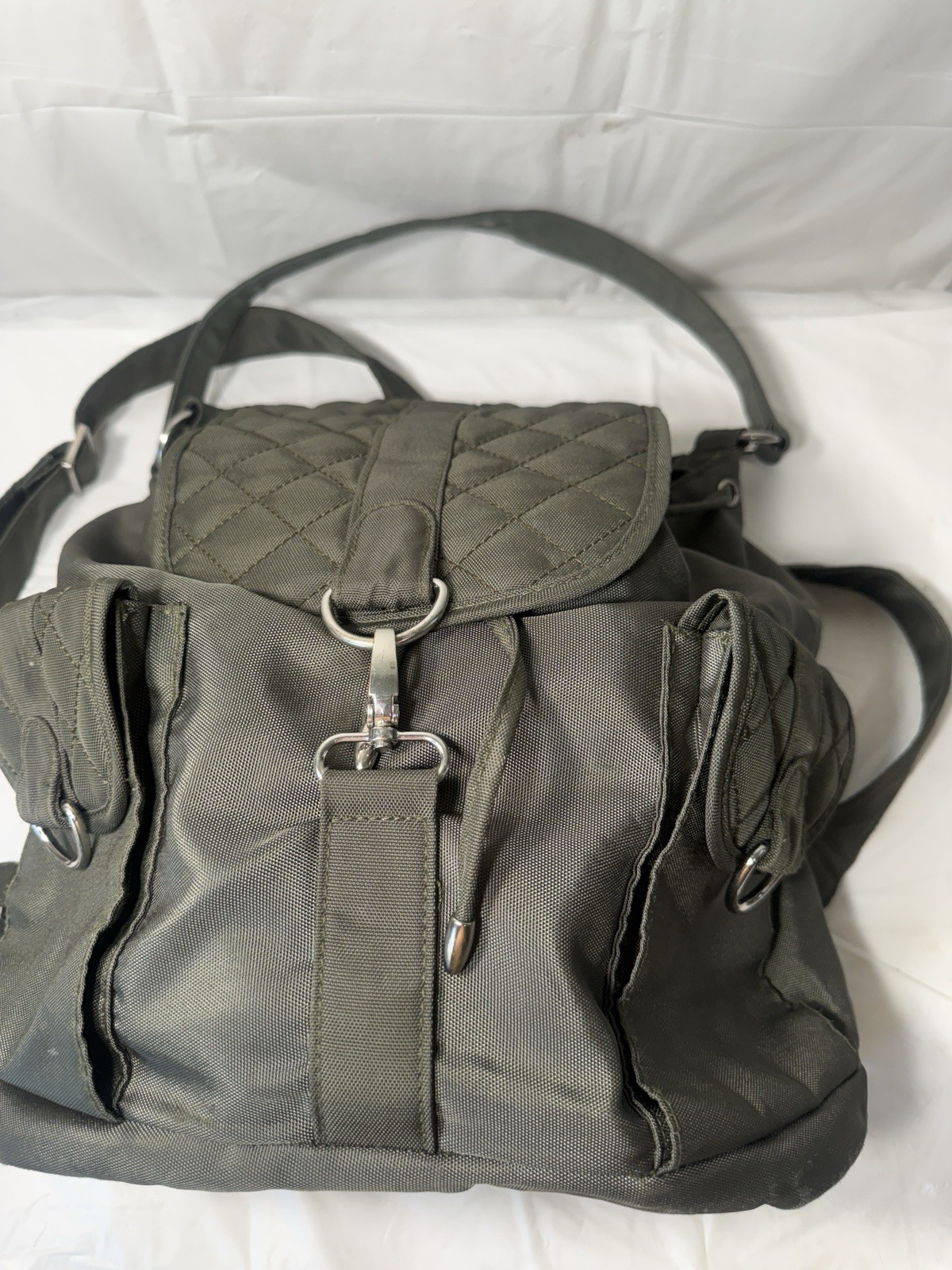 Travelon Backpack Daypack Anti Theft Travel RFID Tablet School Bag GREEN