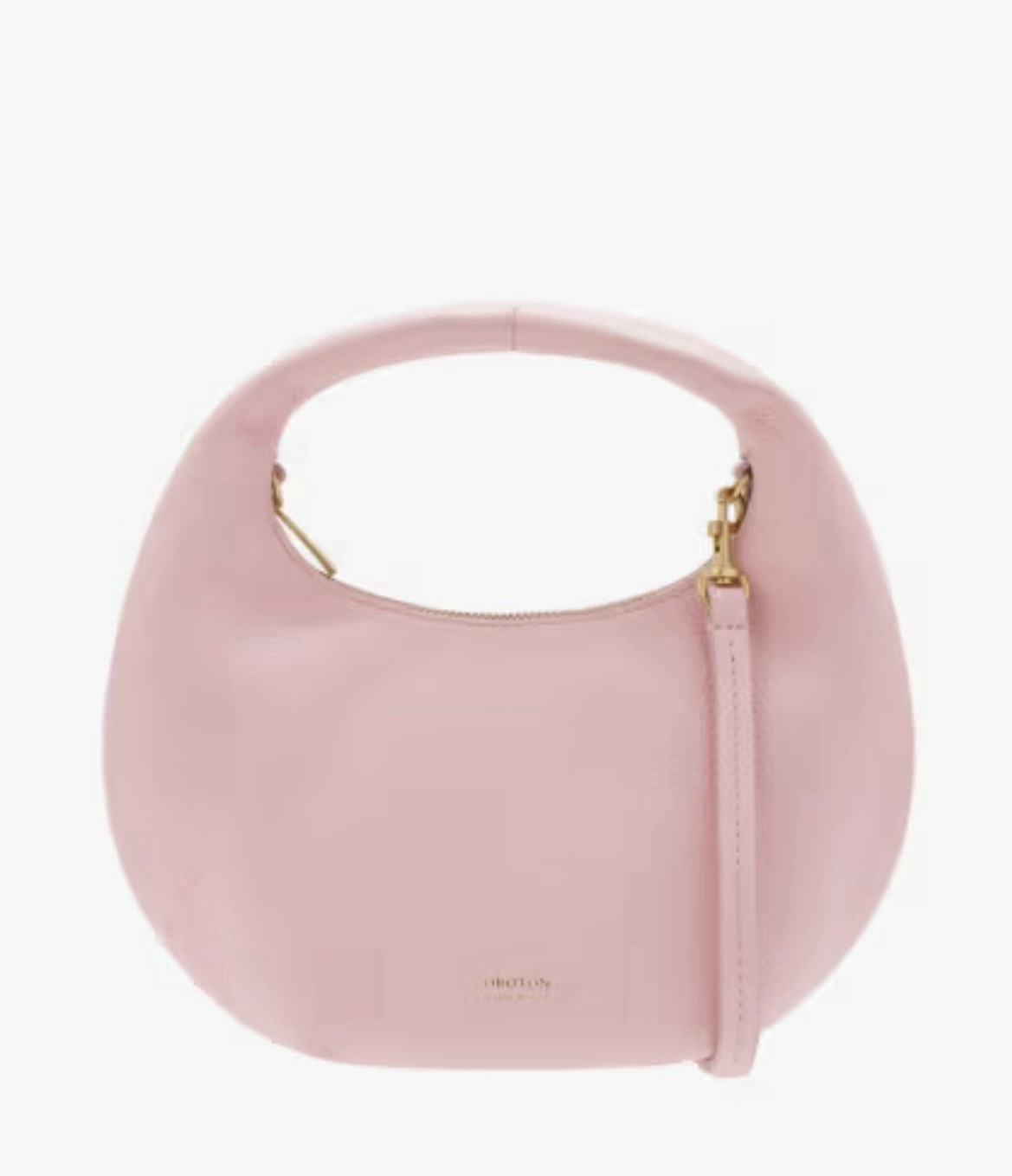 OROTON “Tulip Mini” leather day bag in tulip pink