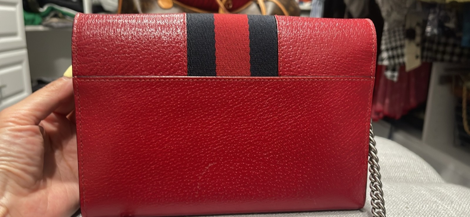 Gucci Red Dionysus Wallet on Chain