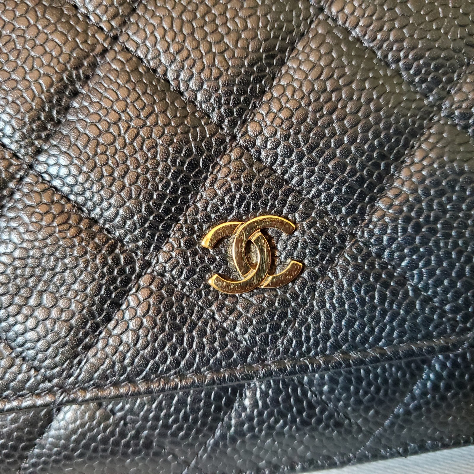 Chanel Classic Wallet On Chain Black caviar Gold Hw Crossbody Bag No Offer