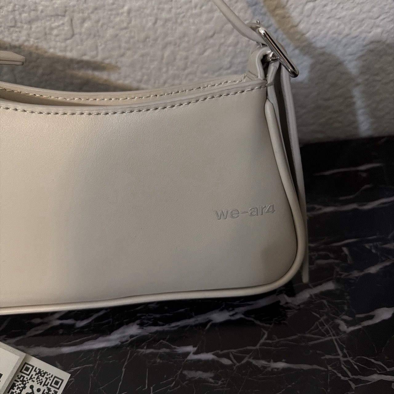 We-ar 4 Beige leather shoulder bag NWT