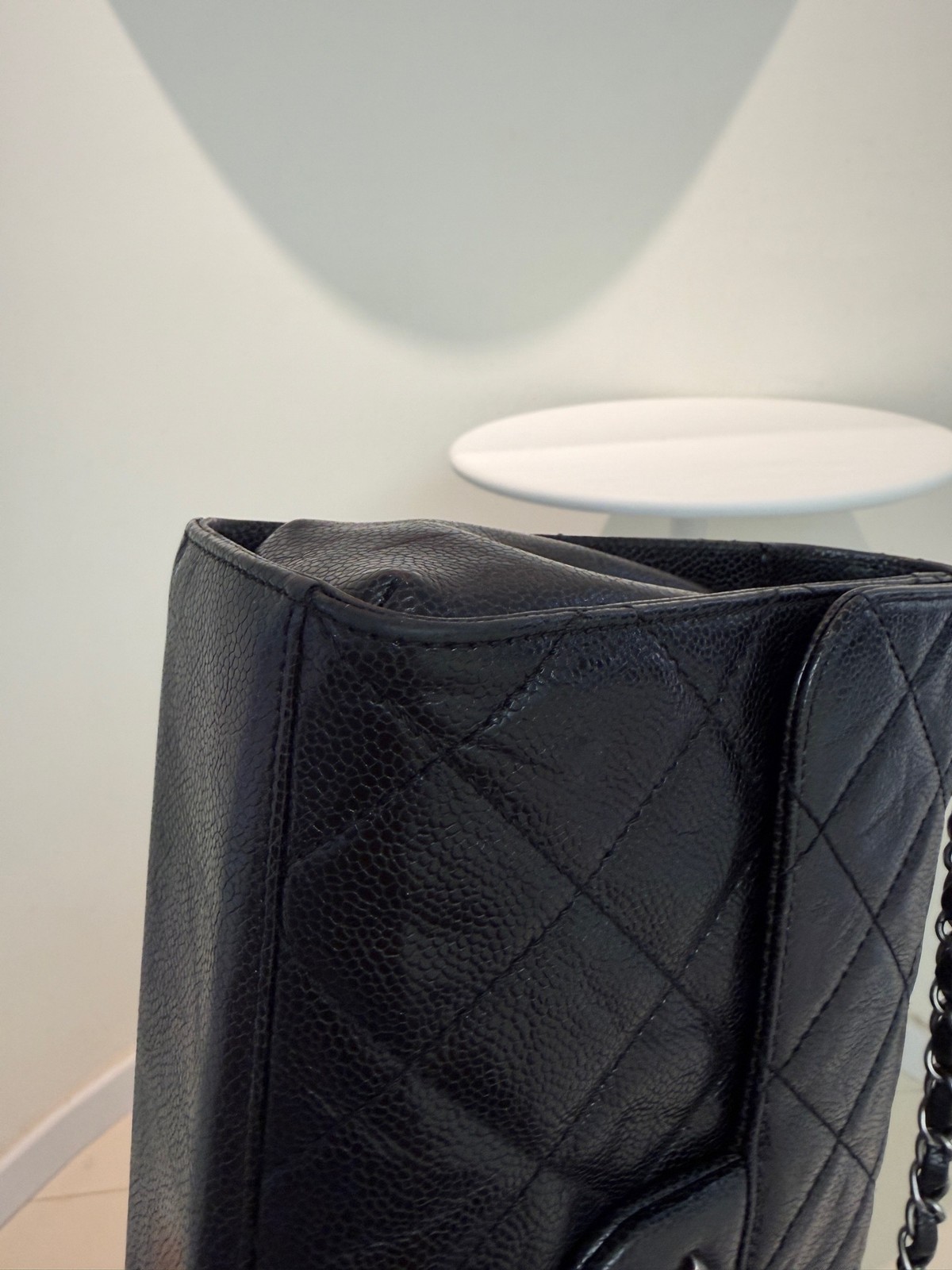 Chanel Classic Flap Chain Bag Black Caviar Leather Silver Hardware [Duties Paid]