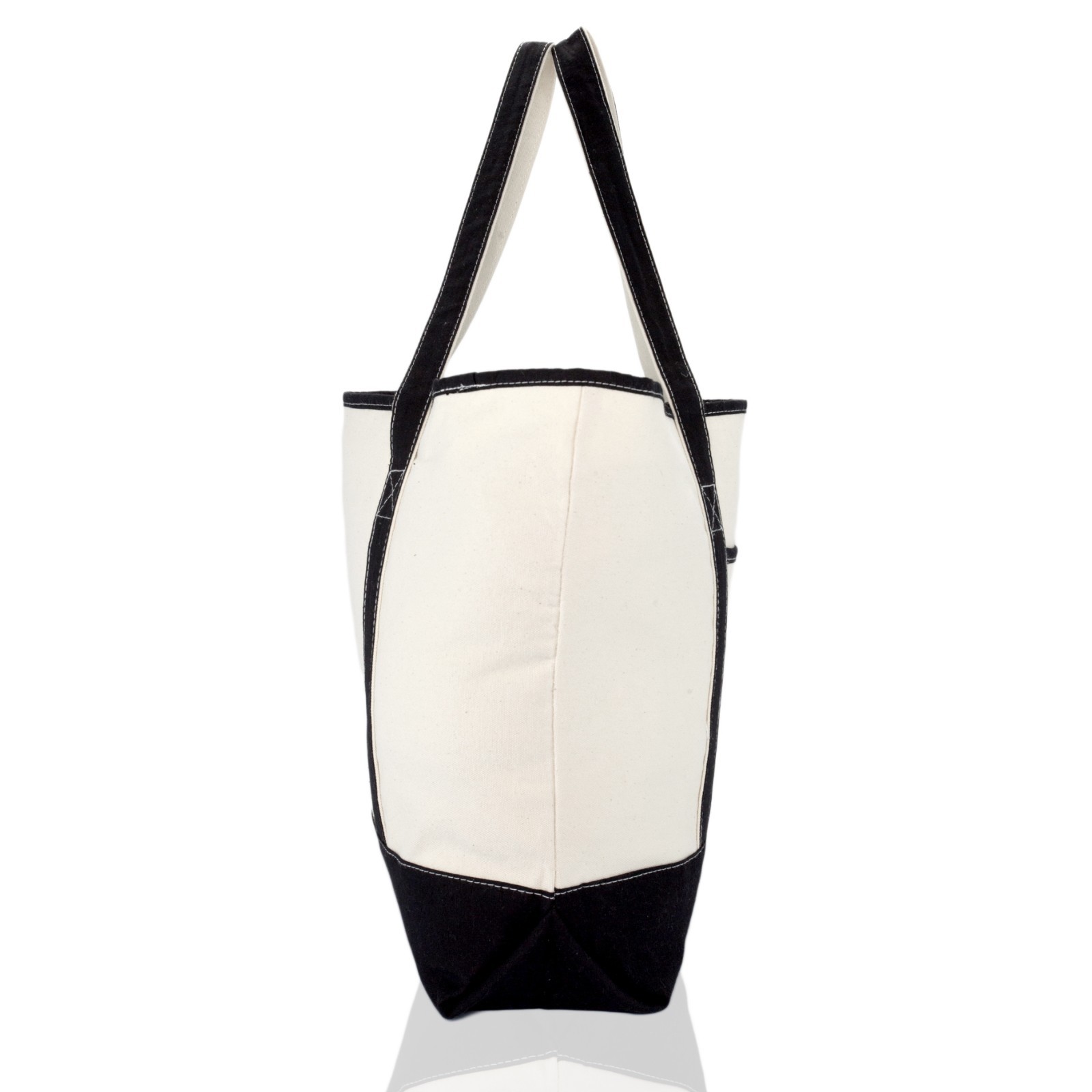 DALIX Monogram Bag Personalized Totes For Women Open Top Black Letter A-Z