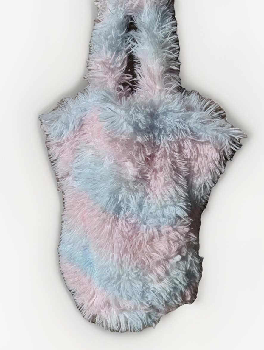 Cynthia Rowly Lux Faux Fur Tote Purse Glam Romantic rainbow Fairycore Princess