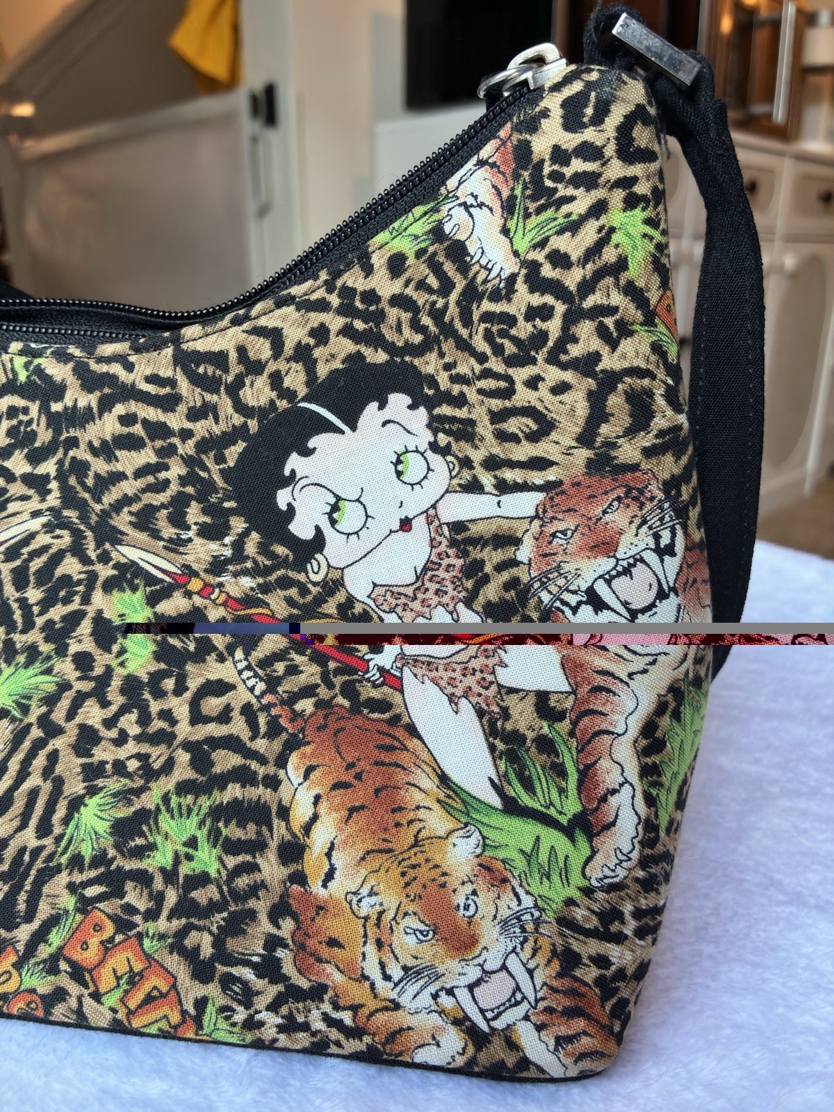 Betty Boop Jungle Queen Leopard Print Vintage Y2k Animal Print Mini Purse Micro
