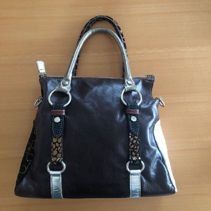 Ebarrito Milano Leather 2Way Shoulder Tote Black Authentic Rare Limited Edition