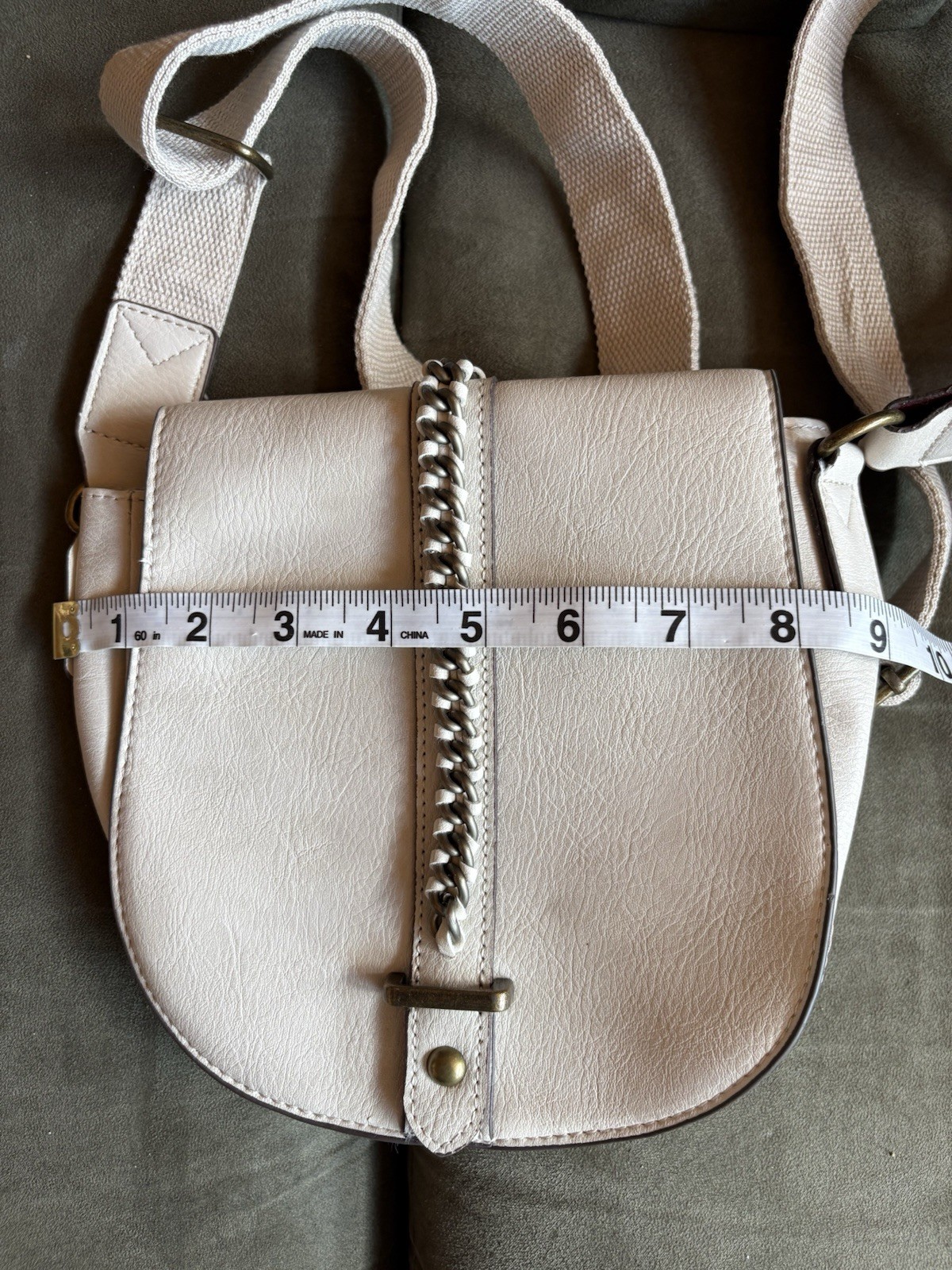 TIME AND TRU Emery Crossbody Purse Bag Boho Style Beige