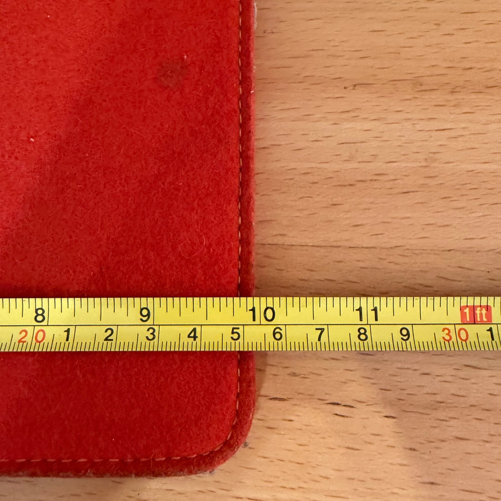 Graf & Lantz Felted Wool Flat Pouch Red Nordic Minimalist Scandinavian Neutral