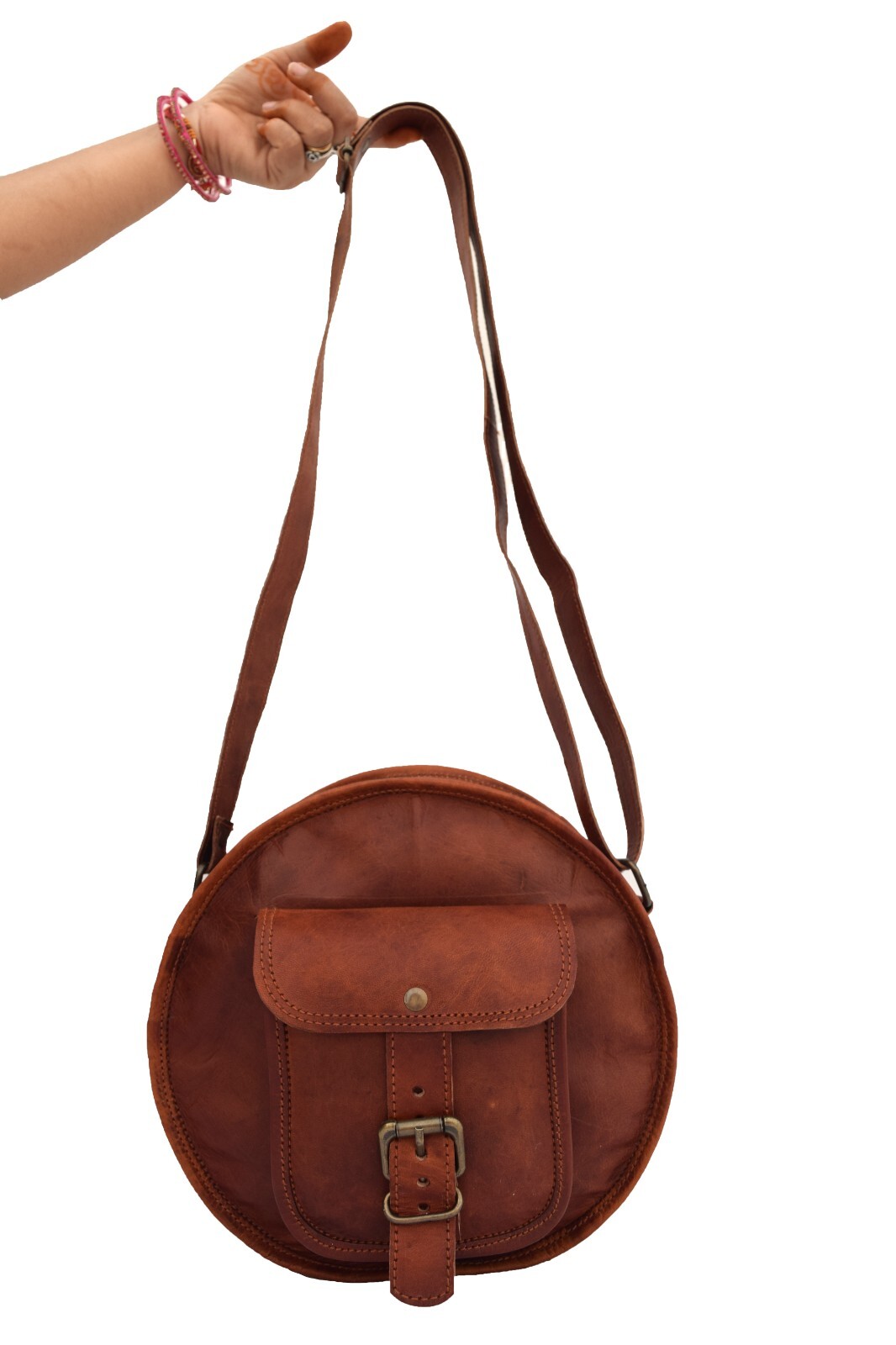 10″ Crossbody Sling Bag Women Purse Handbag Real Leather Satchel Messenger Bags