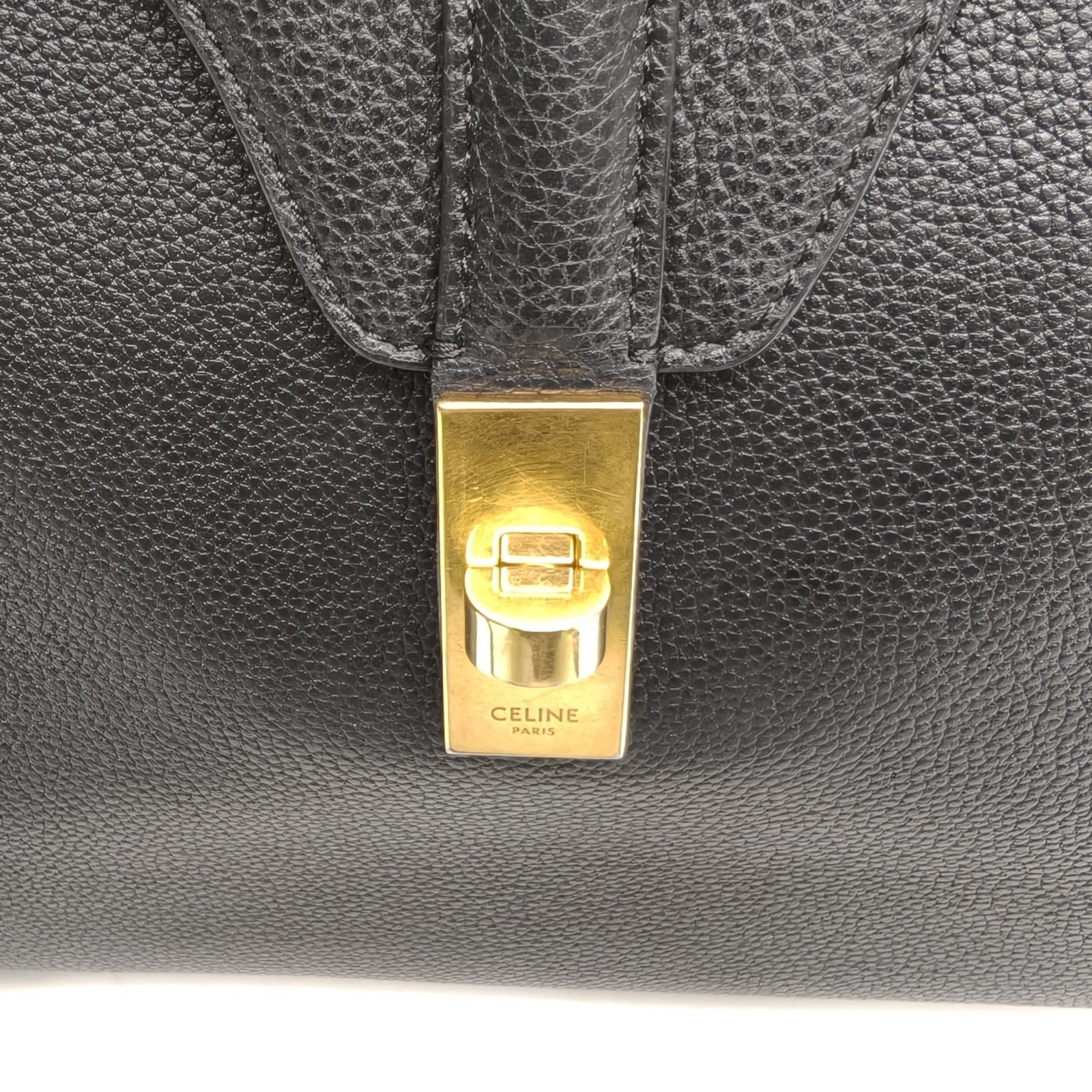 CELINE Soft 16 Large 38cm Black Calfskin Handbag