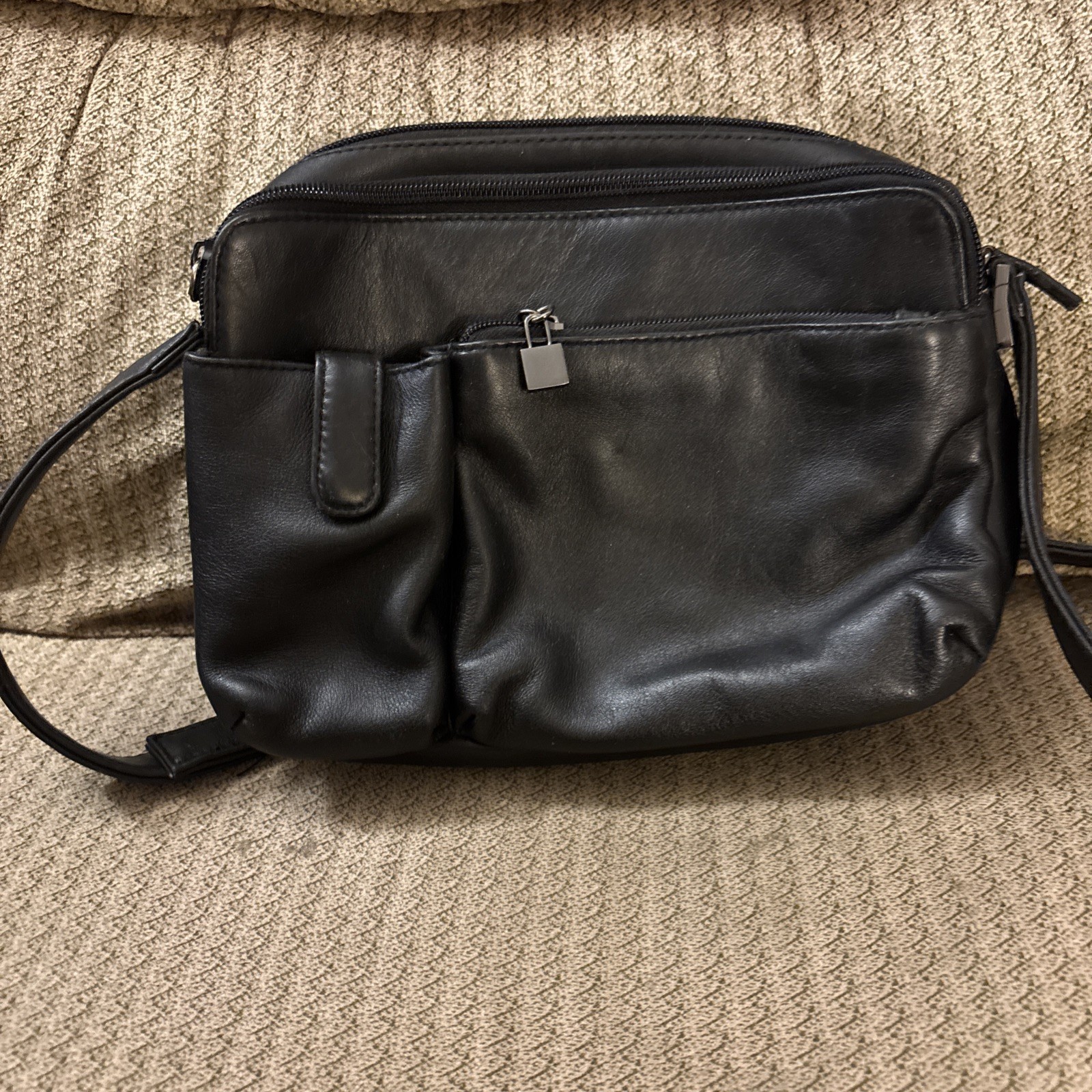 Worthington Genuine Leather Black Purse