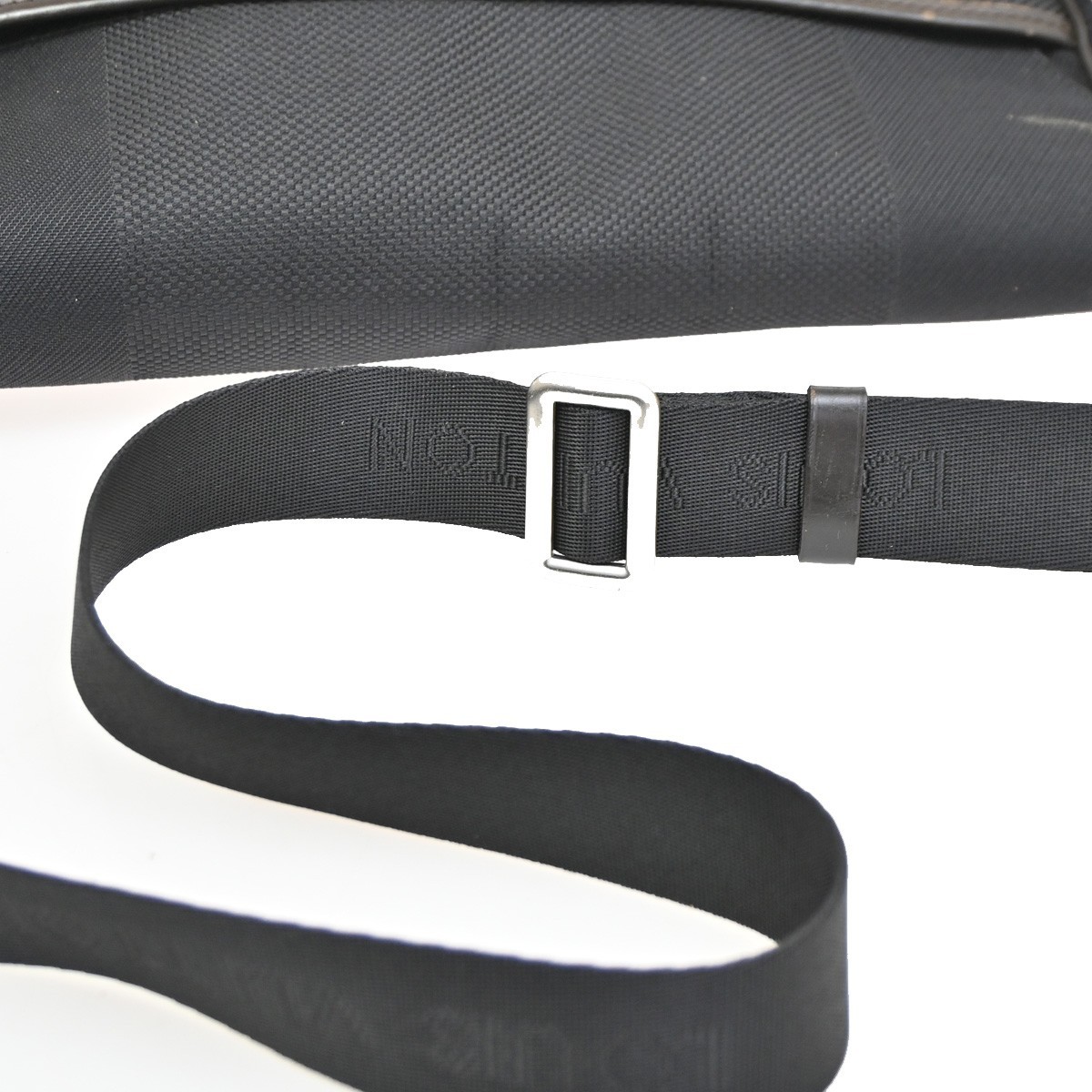 LOUIS VUITTON Messenger Bag Damier Geant Canvas Leather Black M93032 38KC050