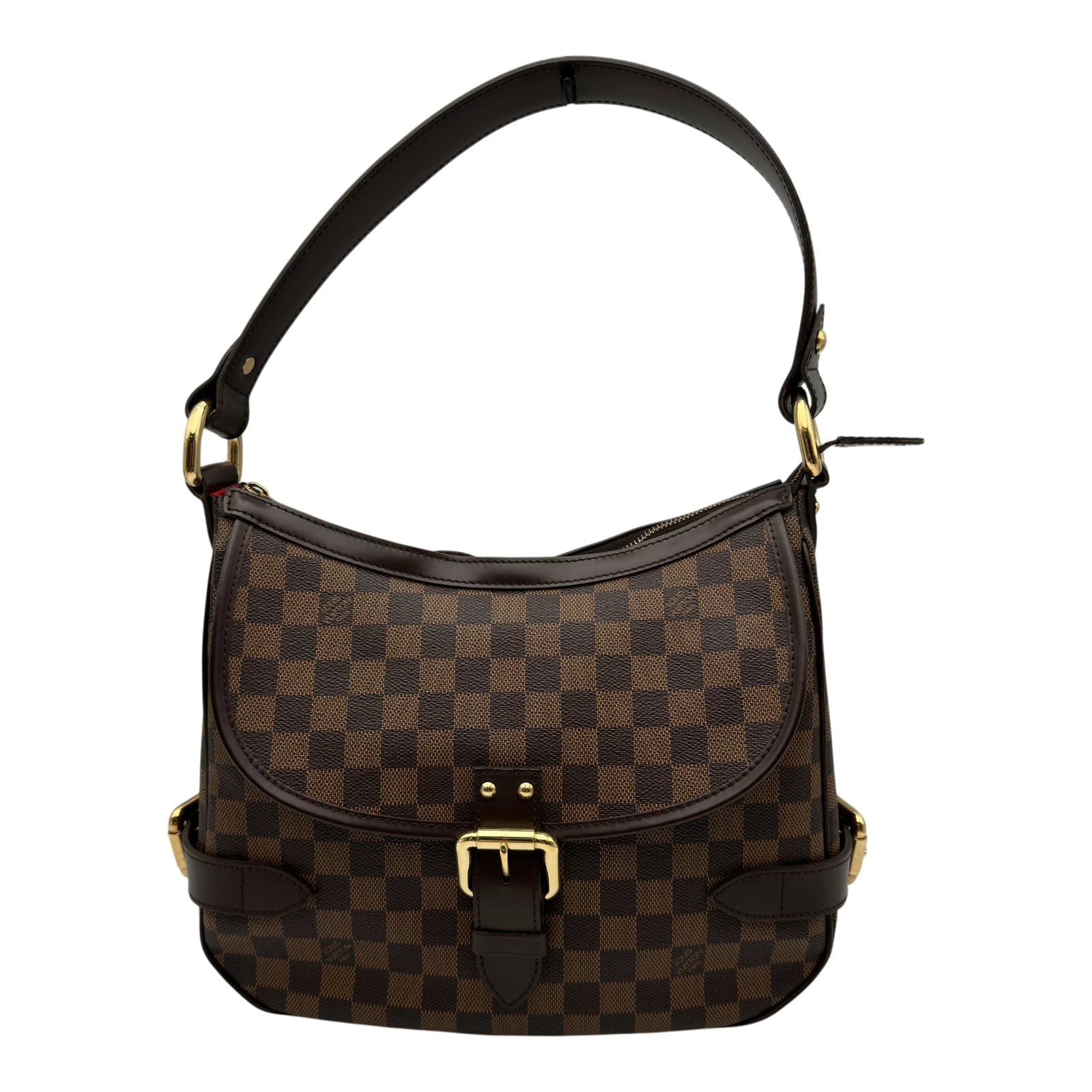 Louis Vuitton Highbury N51200 Damier Leather Shoulder Bag Brown Ladies