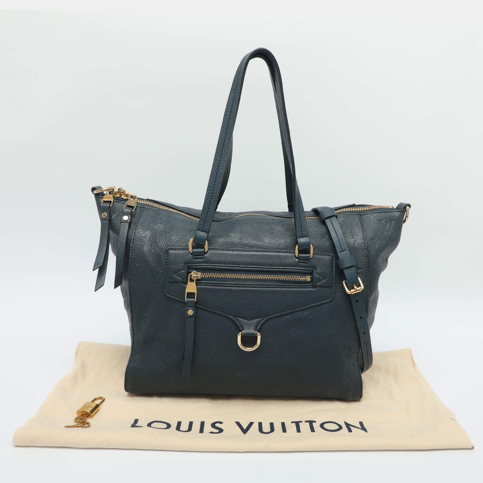 Louis Vuitton Lumineuse PM Orage Empreinte Leather Bag