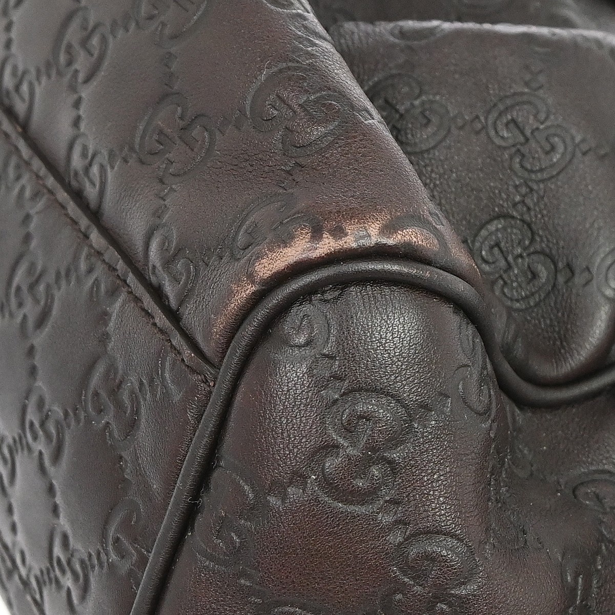 Gucci Brown Guccissima Sukey Handbag 211944 493492 KQ01361