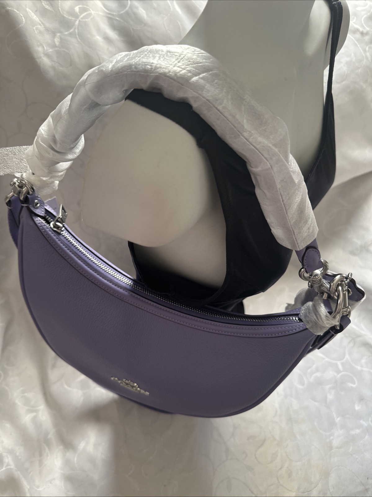 COACH ARIA SHOULDER/CROSSBODY BAG GENUINE LEATHER VIOLET BNWT