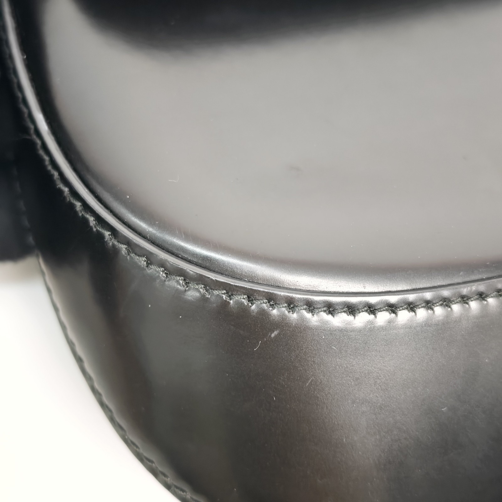 Prada Cleo Normal Black Glossy Cowhide Shoulder Crossbody Bag Duty Paid