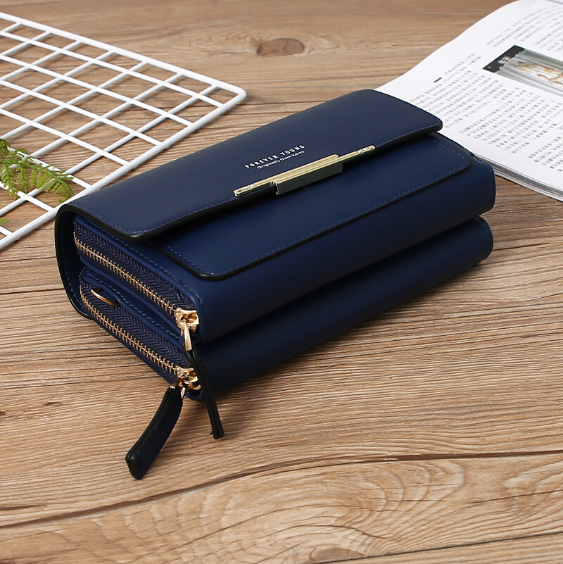 Leather Large Capacity Multifunctional Shoulder Clutch Crossbody Bag Phone Purse
