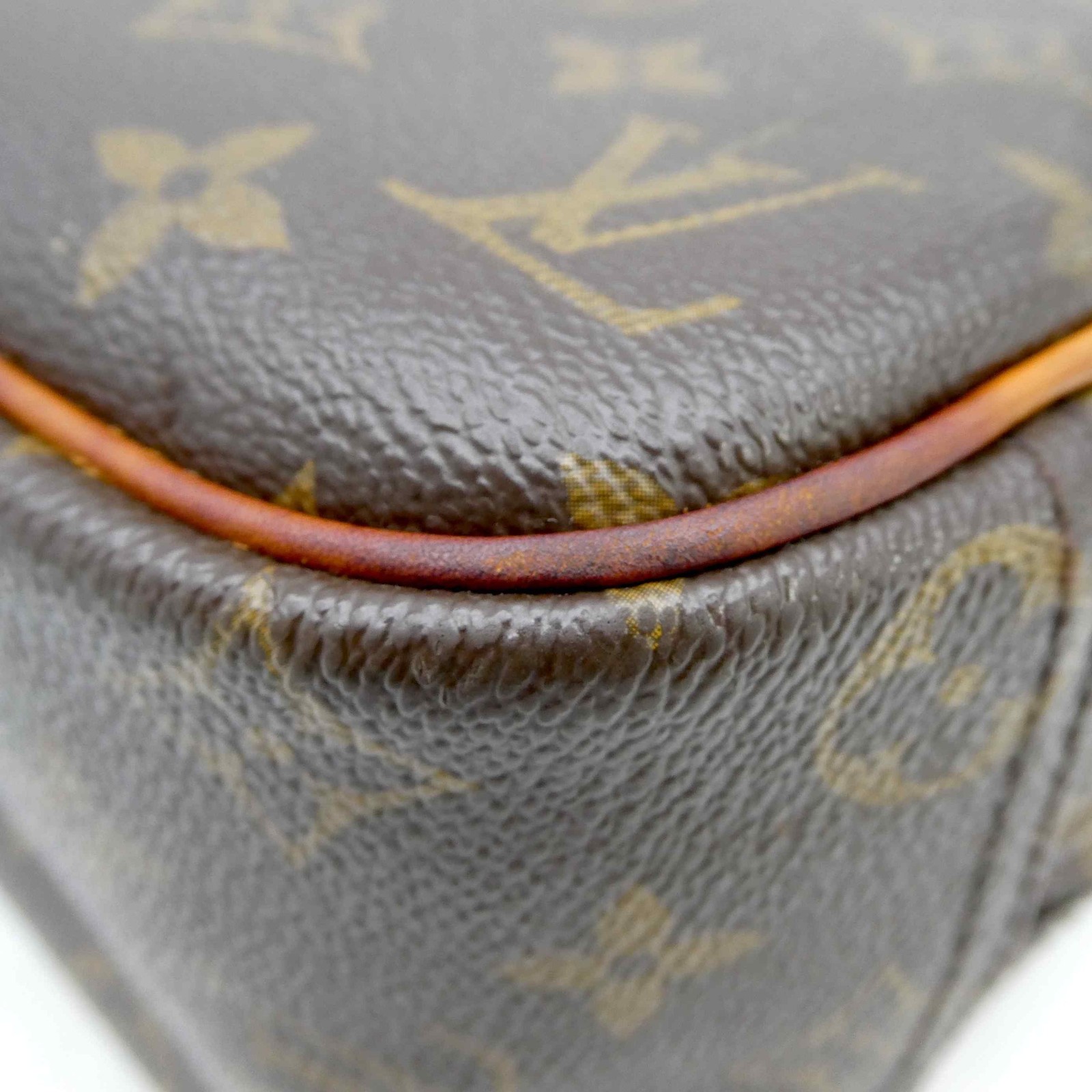 Louis Vuitton Trouville M42228 Monogram PVC Hand Travel Bag PVC w/Padlock 1127