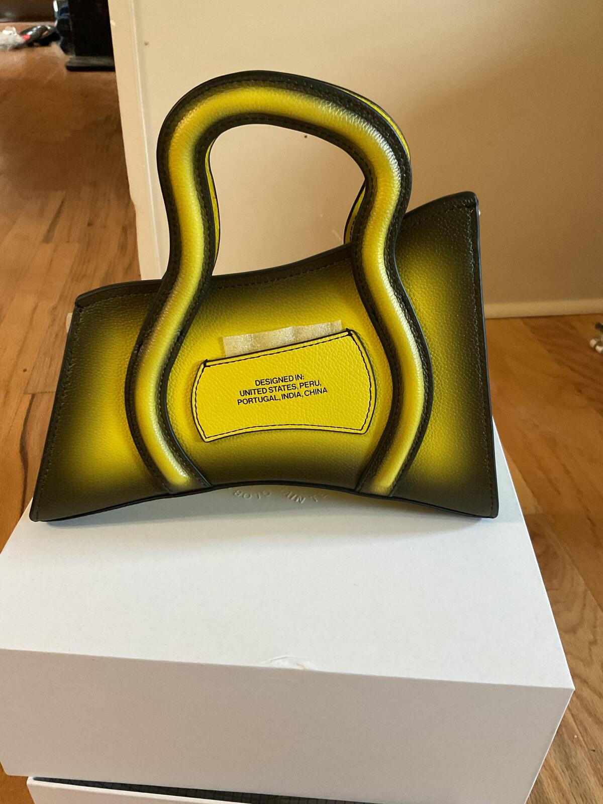NIB MSCHF GSCT Bag – Global Supply Chain Telephone Handbag – Fade To Yellow