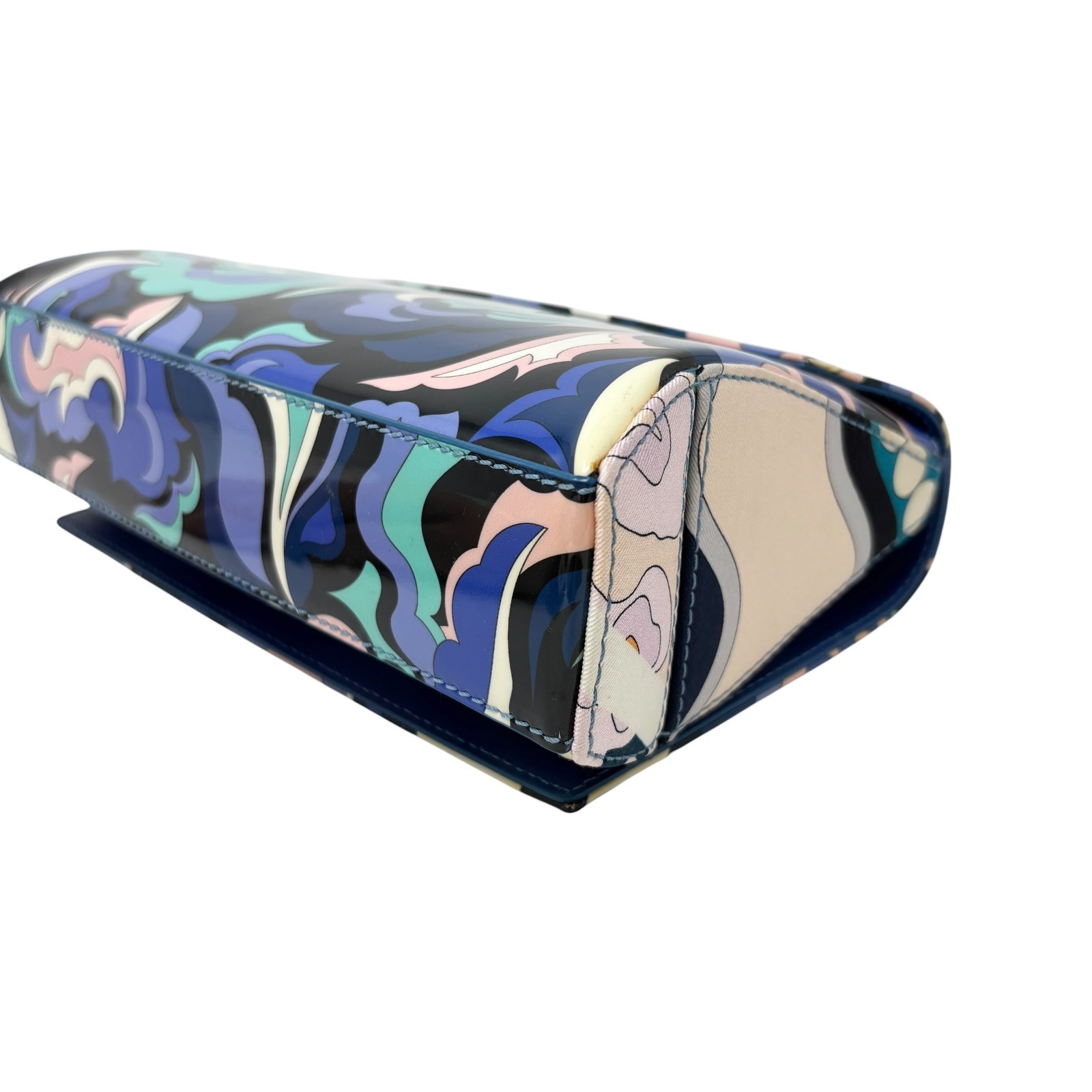 EMILIO PUCCI Vintage Logo Psychedelic Printed Multicolor 2way Bag Blue 902568