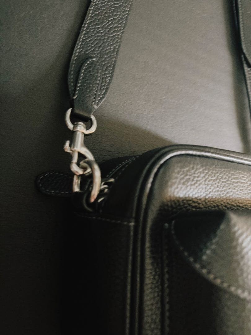 COACH Leather Shoulder Bag Black