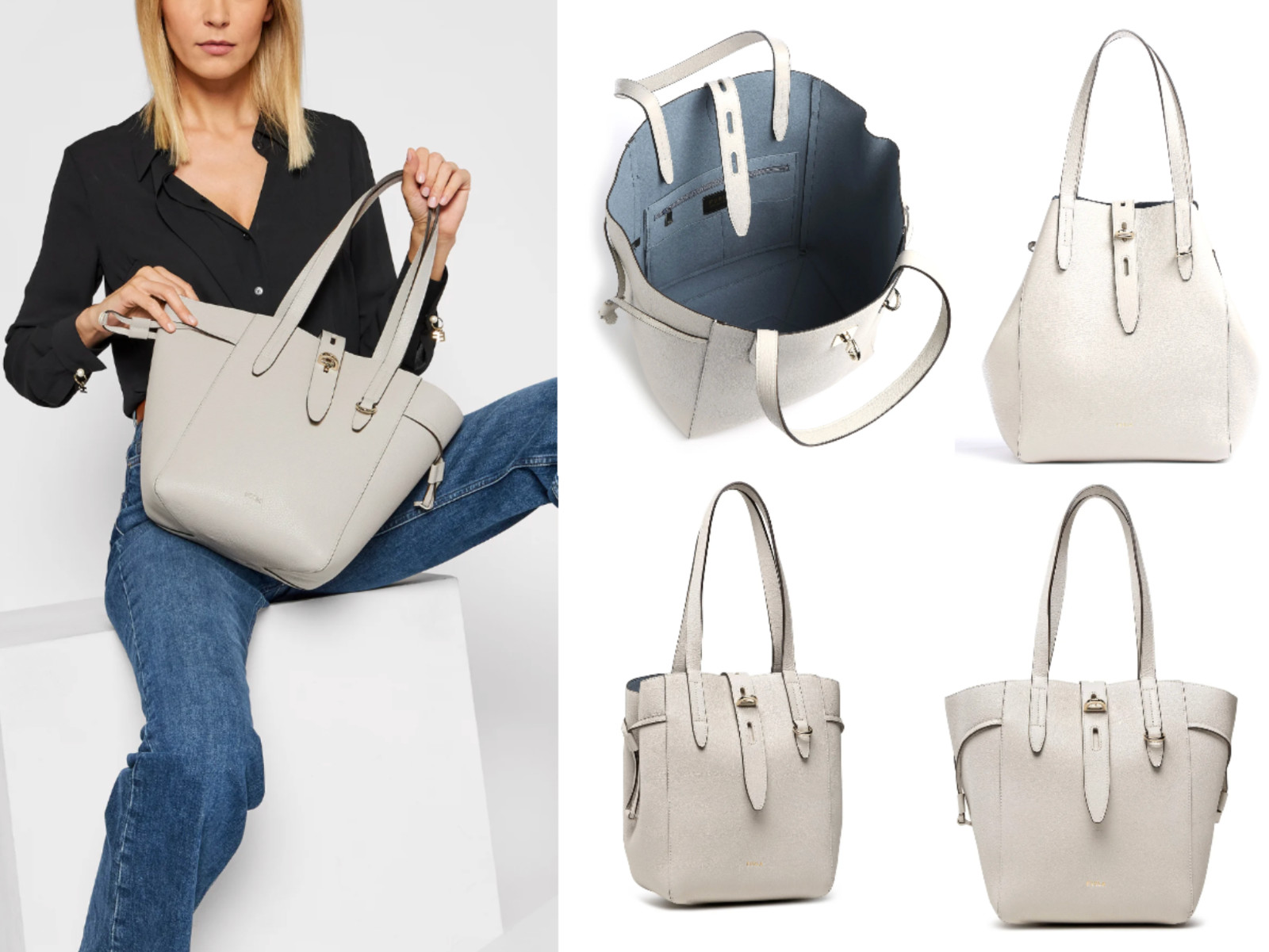 Furla Net L Tote Shoulder Bag Handbag