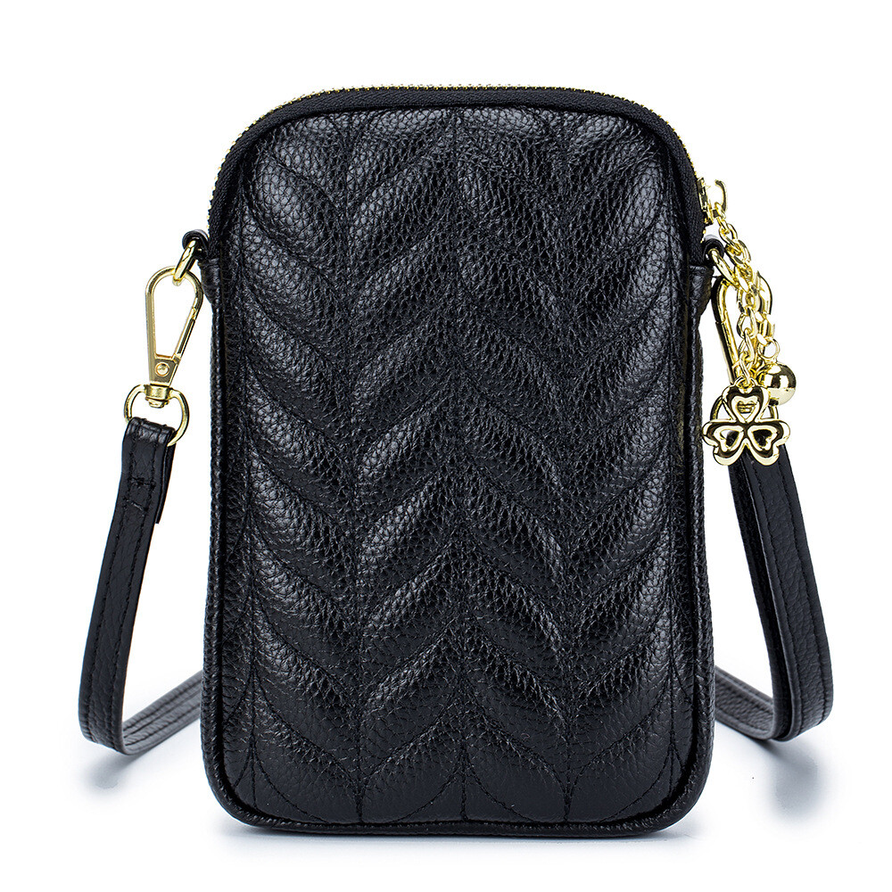 Women’s Real Leather Phone Purse Wallet Ladies Cellphone Crossbody shoulder bag