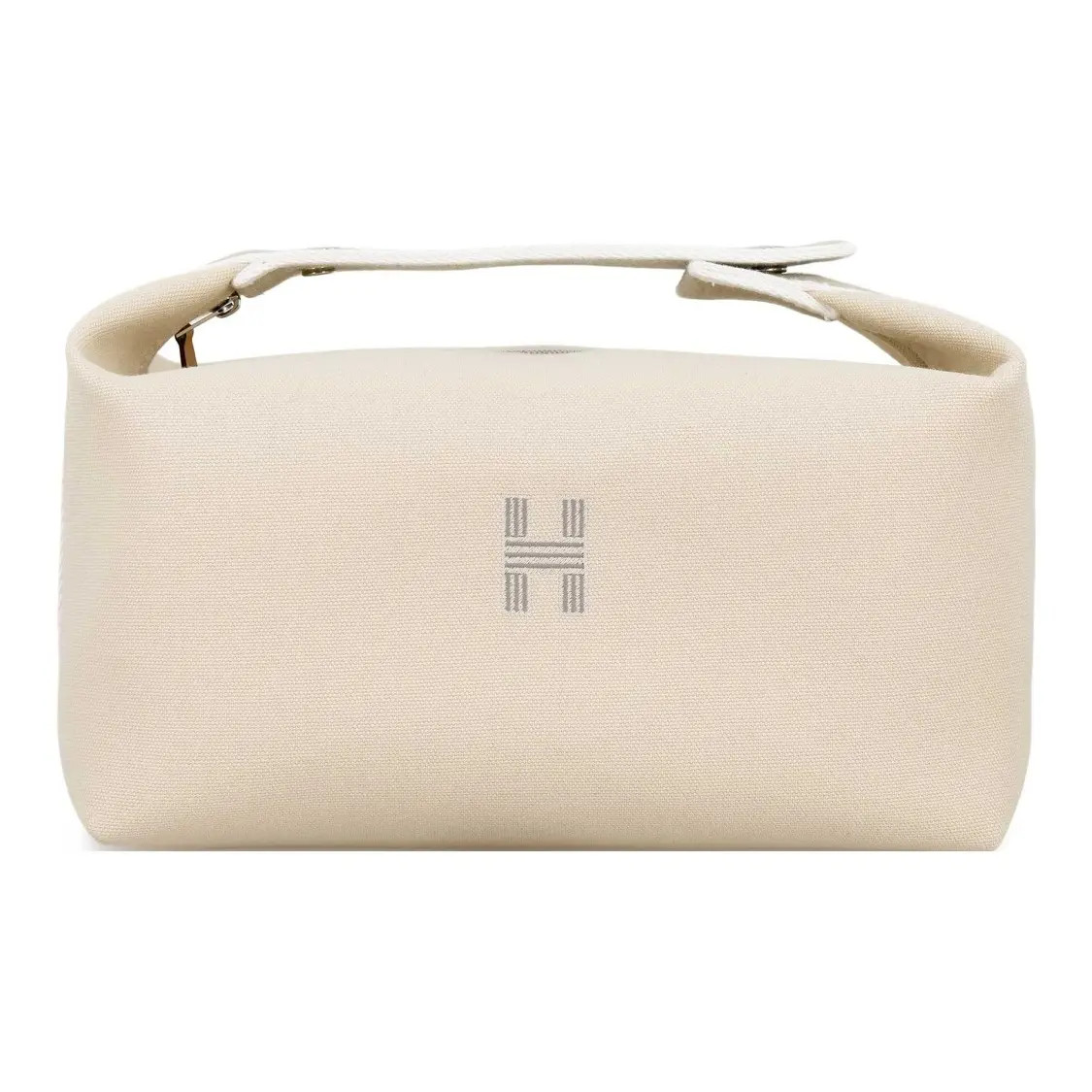 HERMES Bride-a-Brac Travel Cotton Storage Toiletry Bag Women’s 9.8×5.5×8.2 in