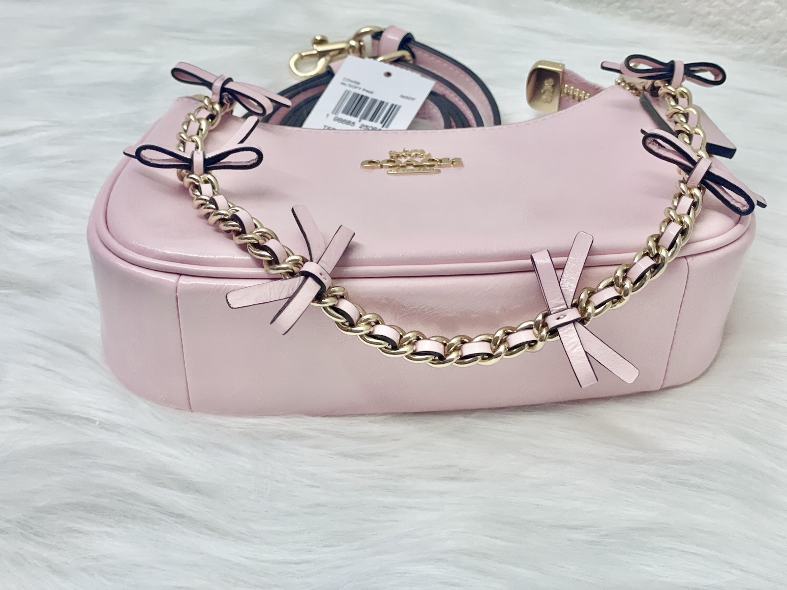 NWT Coach Teri Mini Crossbody Bag With Bows CDW68 In Soft Pink