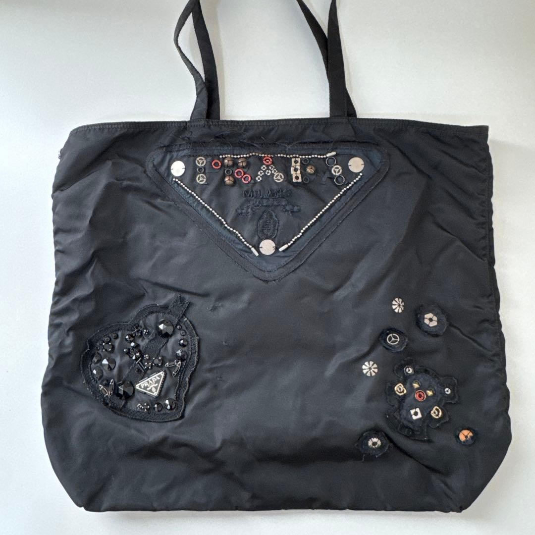 PRADA Black Nylon Tote Bag Authentic, Stylish, Excellent Condition