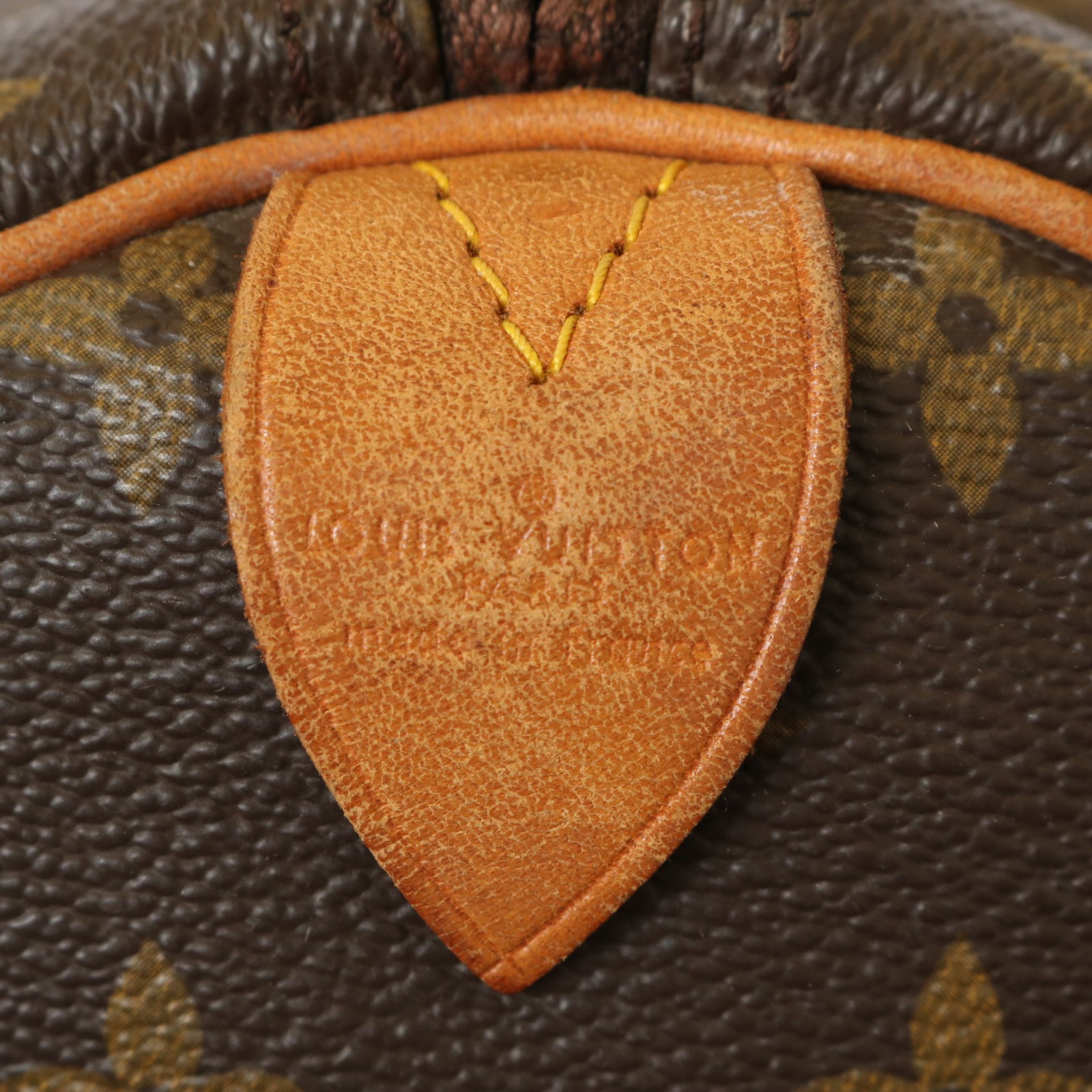 Authentic Louis Vuitton M41522 Speedy 40 Brown Monogram Handbag Serial SA854