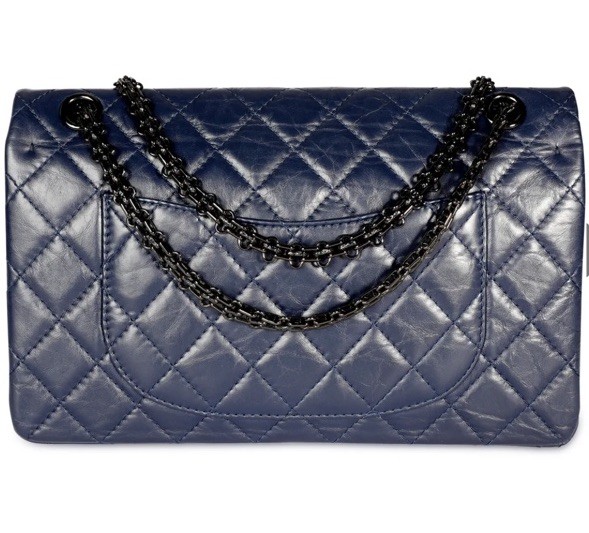 100% Authentic CHANEL REISSUE BLUE Calfskin 2.55 Flap bag Limited Edition