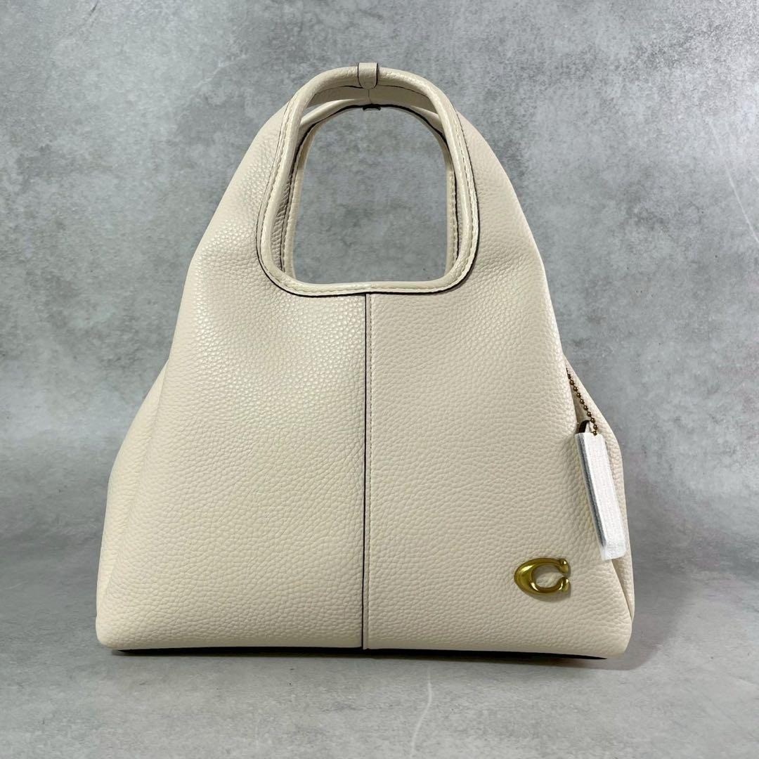 COACH Lana Shoulder Bag Pebbled Leather 2Way Ivory CM545 F/S JP [DDP]