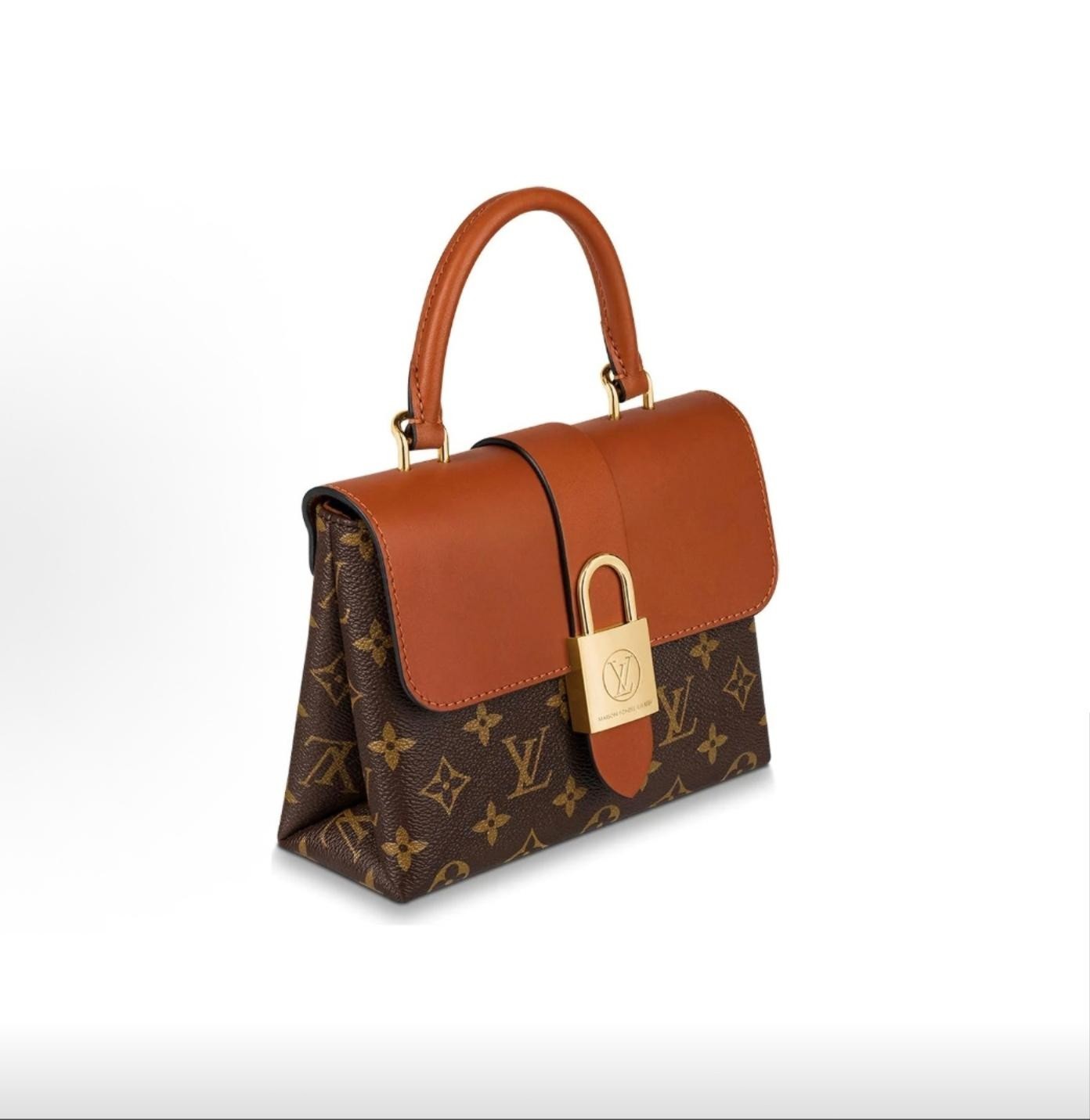 Louis Vuitton Locky BB Caramel Monogram Mini Crossbody & Shoulder Handbag
