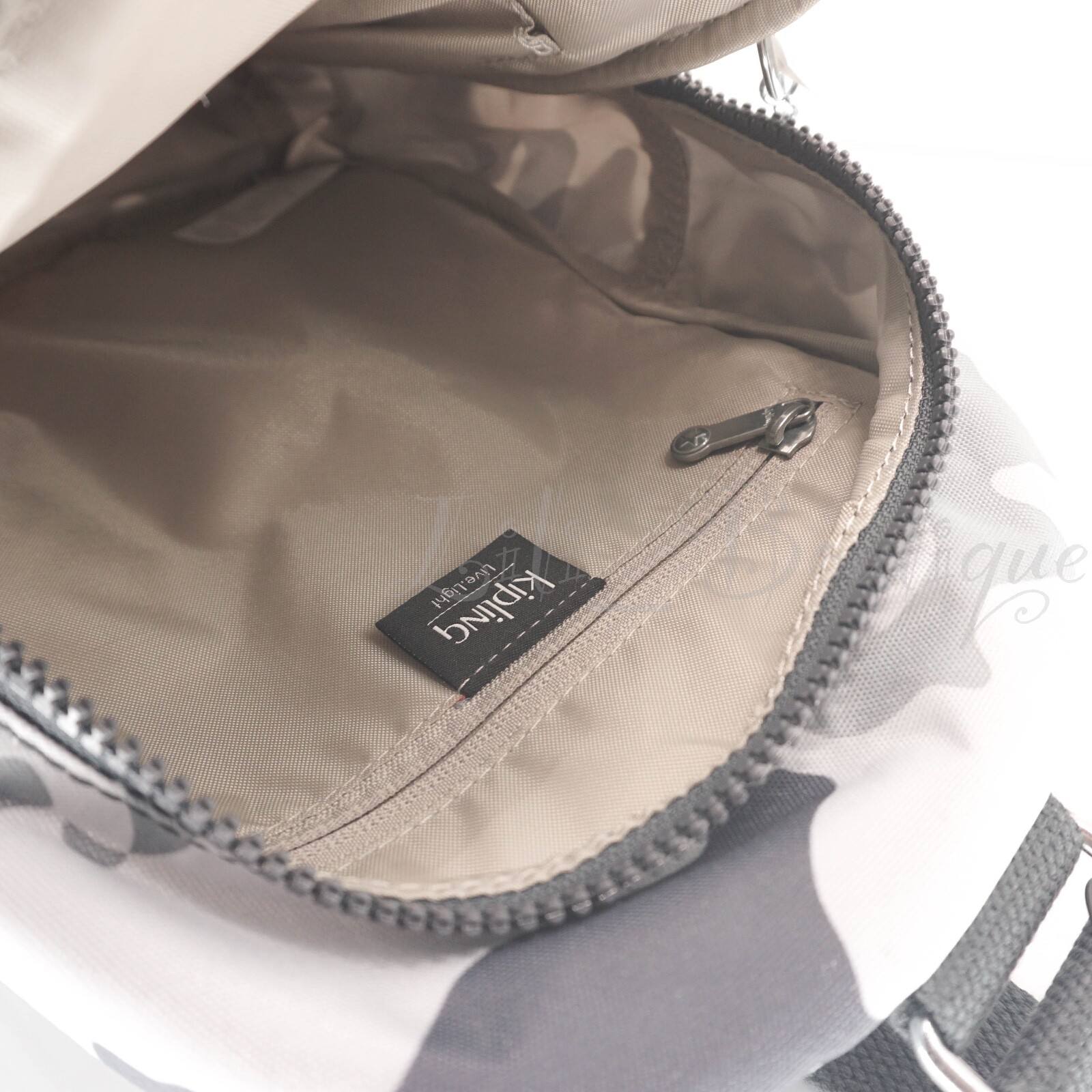 NWT Kipling KI1690 Klynn Sling Backpack Shoulder Bag Polyester Cool Camo Grey109