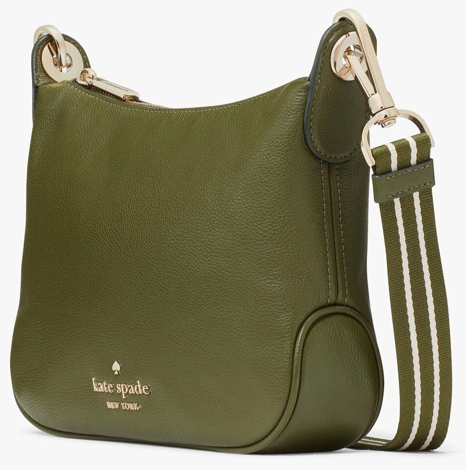 Kate Spade Rosie Large Crossbody Military Green Leather K5807 Army NWT $399