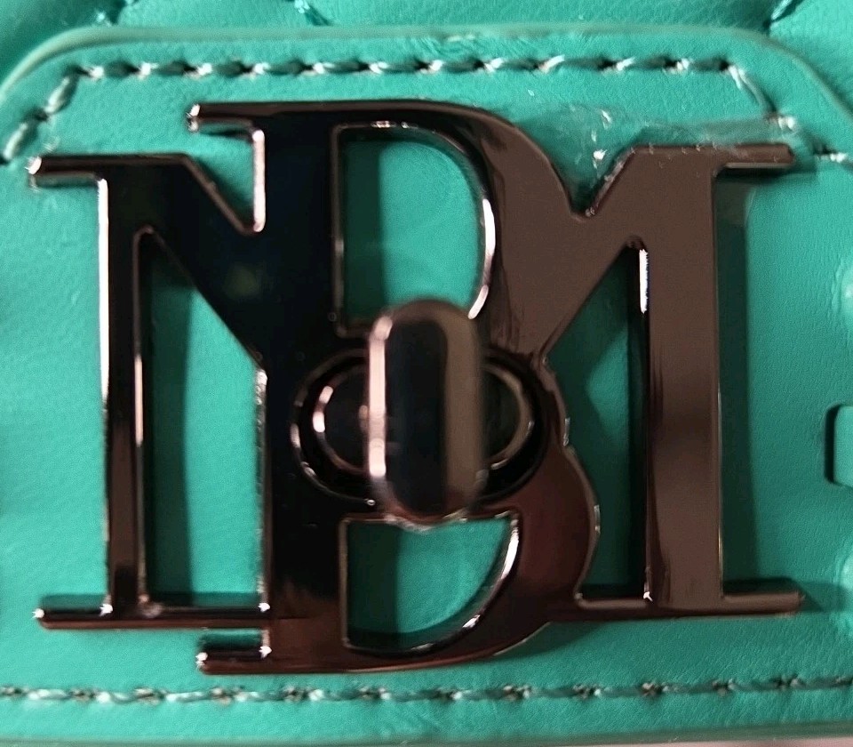 Badgley Mischka Crossbody Bag W/Frame & Chain On Front BM-4142 Green NIP