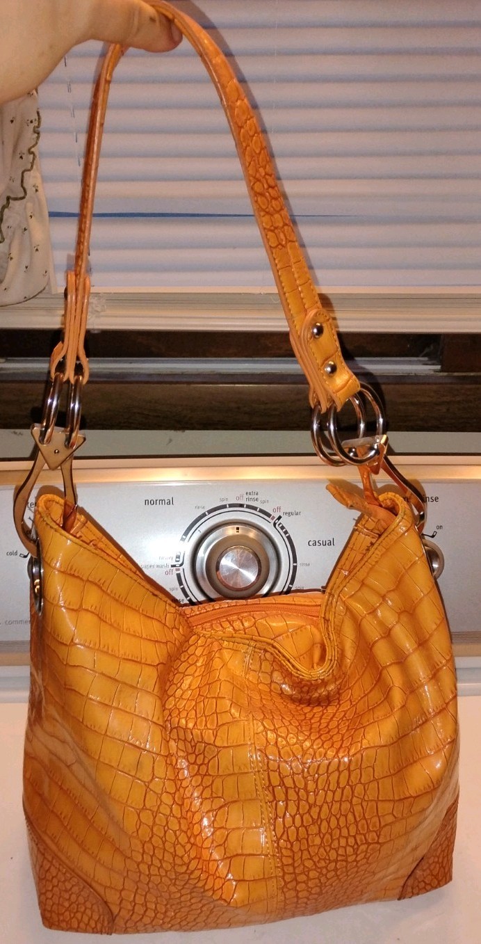 Penelope Art Purse Orange Size 14.5in x 12in