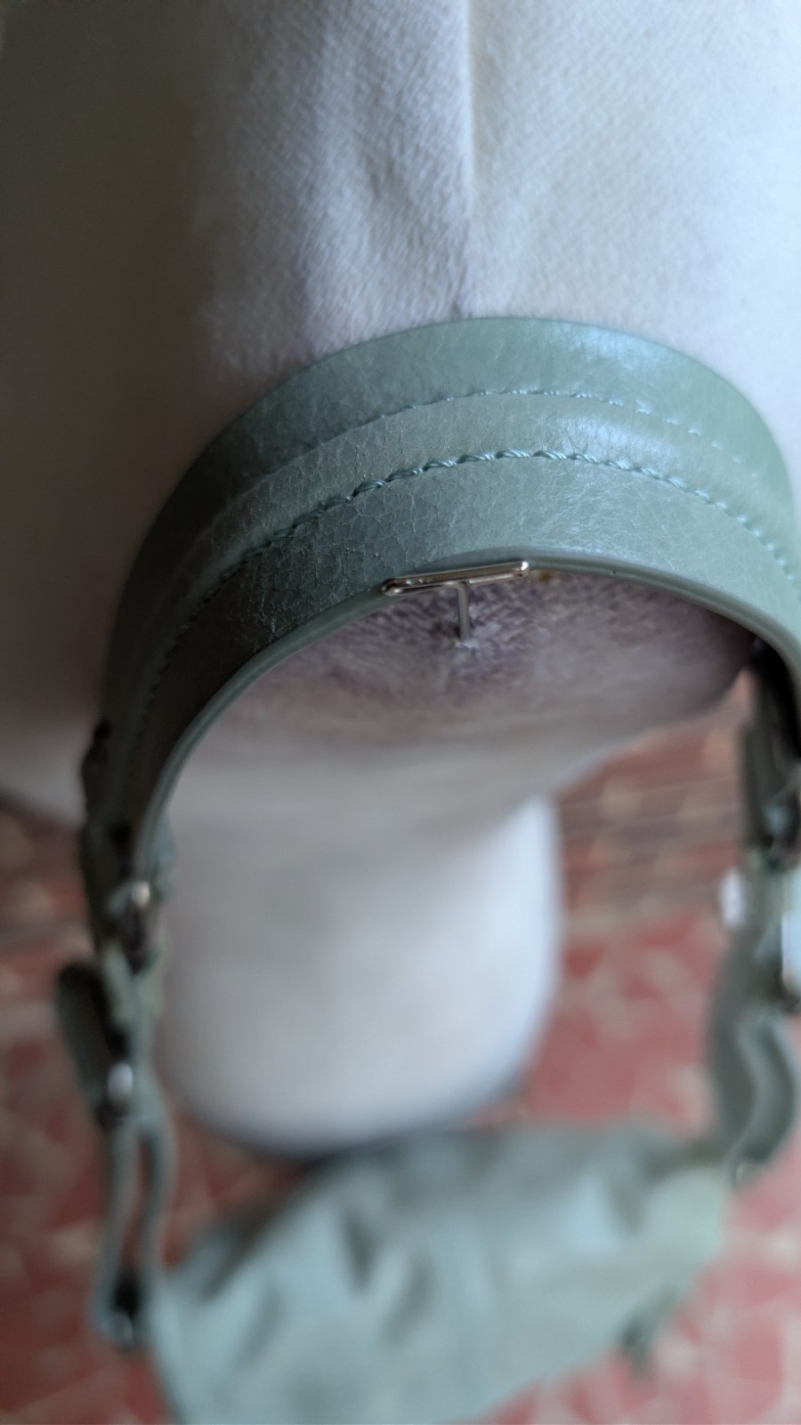 The Sak ‘Silverlake’ Leather Crossbody Bag- Sage Green-Studded-Zipper Flap