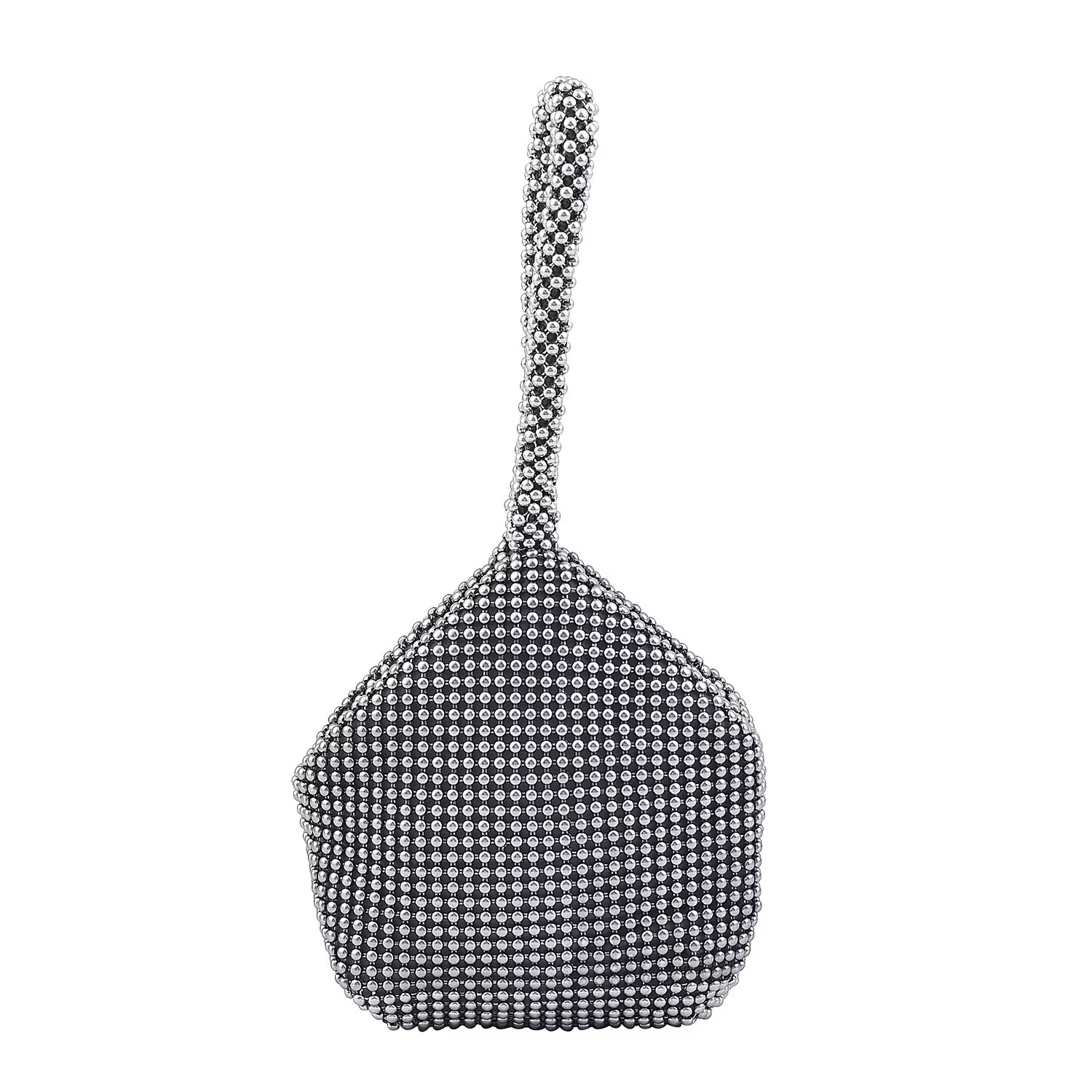 Gun Sparkle Glitter Triangle Durable Purse with Zipper Snap Button Closure
